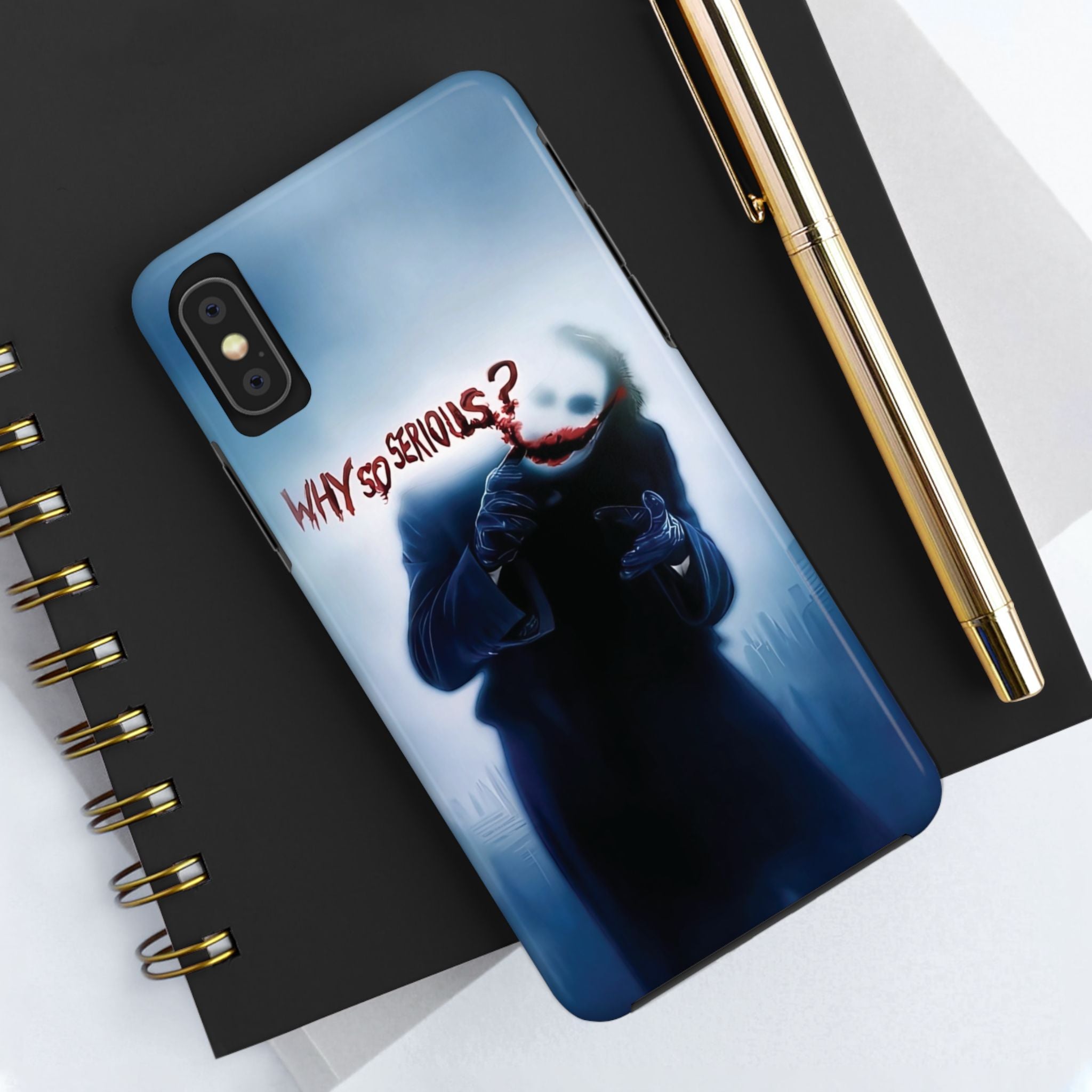 Tough Phone Cases, Dark Humor Phone Cover, Joker Inspired Case, Gifts for Movie Fans, Unique Phone Protector, Cool Accessories