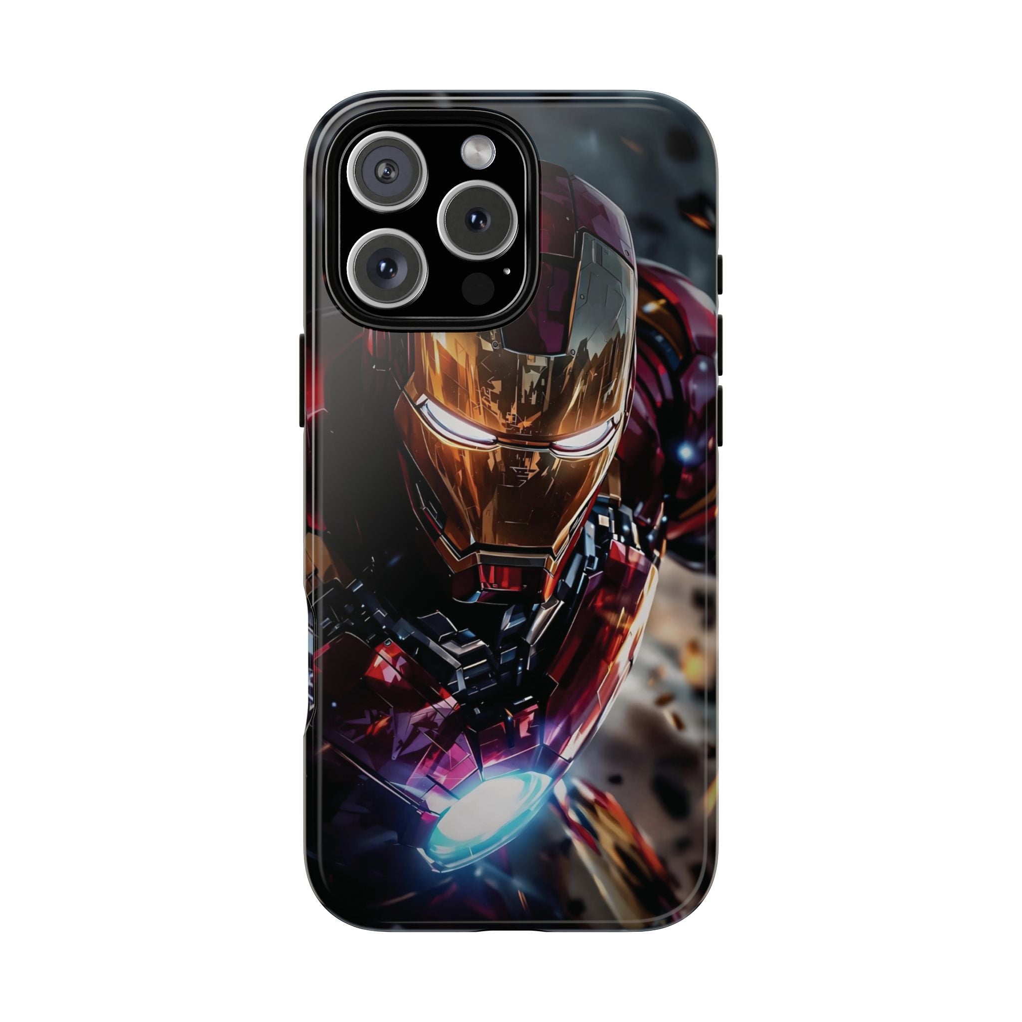 Iron Warrior Tough Phone Case — Protective Superhero Armor Design