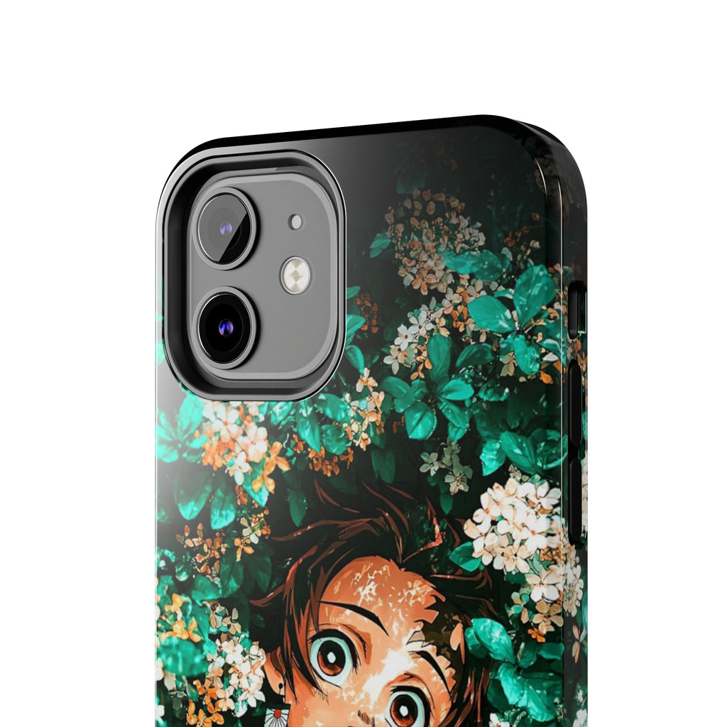 Floral Fantasy Tough Phone Cases | Trendy Phone Cover | Unique Gift for Nature Lovers | Durable Protection | Anime-Inspired Design