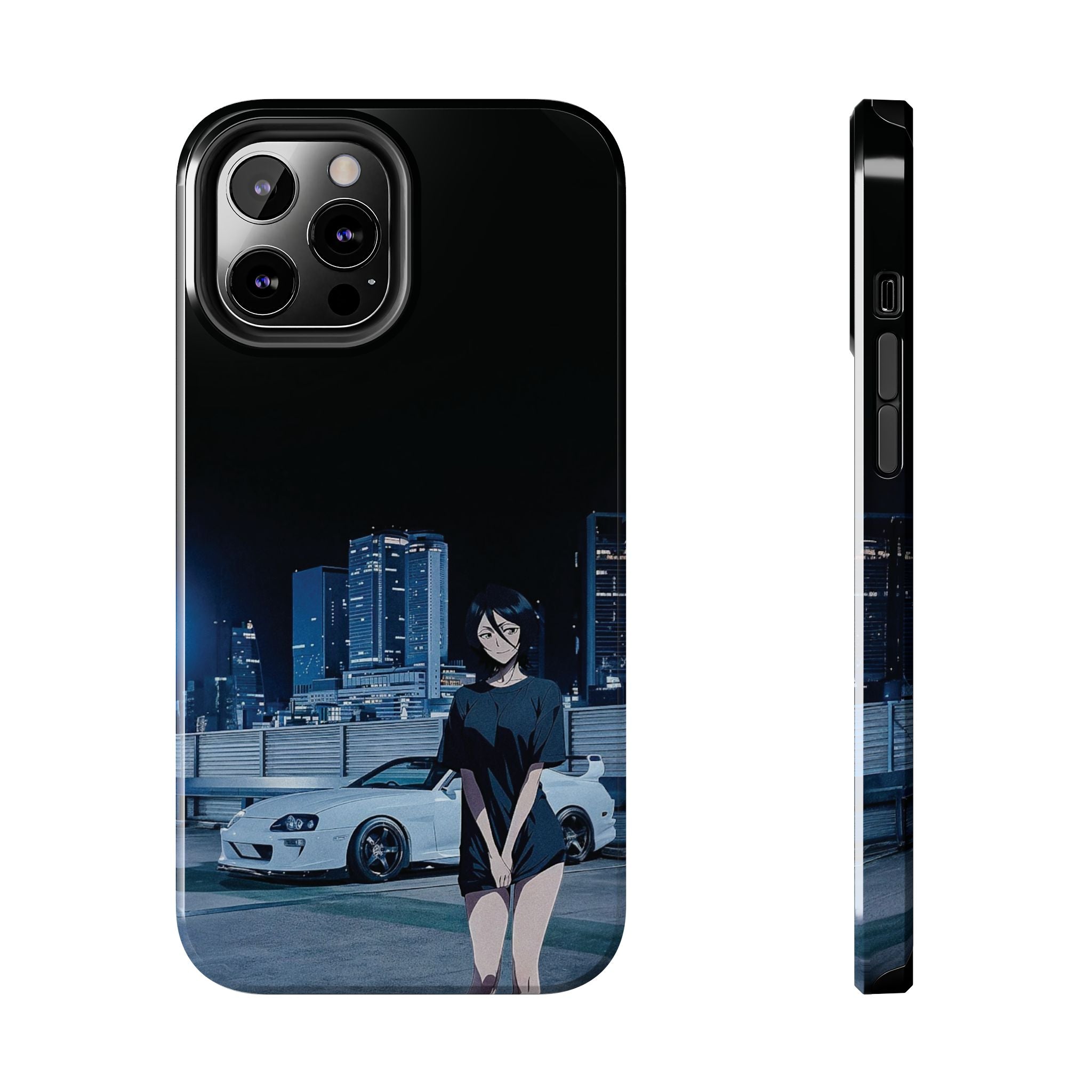 Anime-Inspired Tough Phone Case for Car Enthusiasts