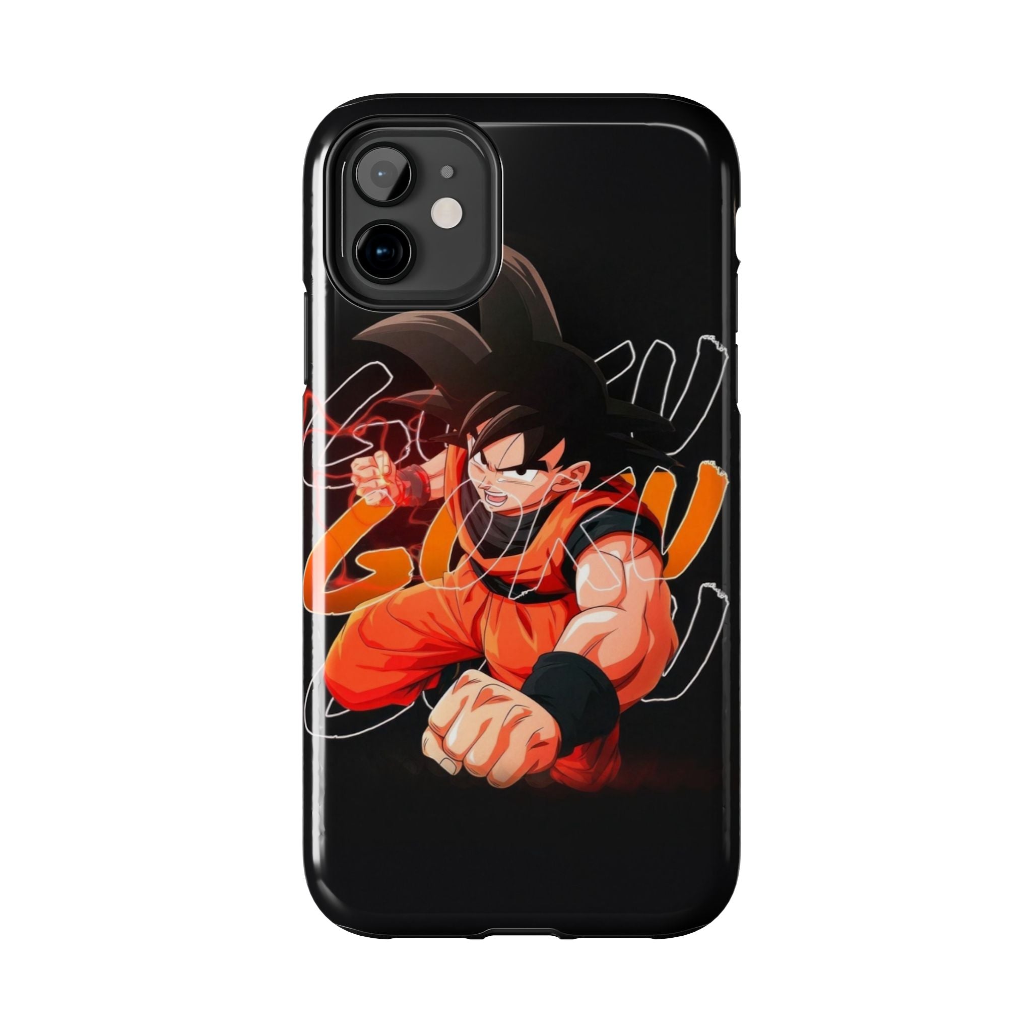 Anime Tough Phone Cases, Goku Strength Case, Durable Phone Cover, Gaming Phone Accessory, Cartoon Phone Case, Gift for Fans