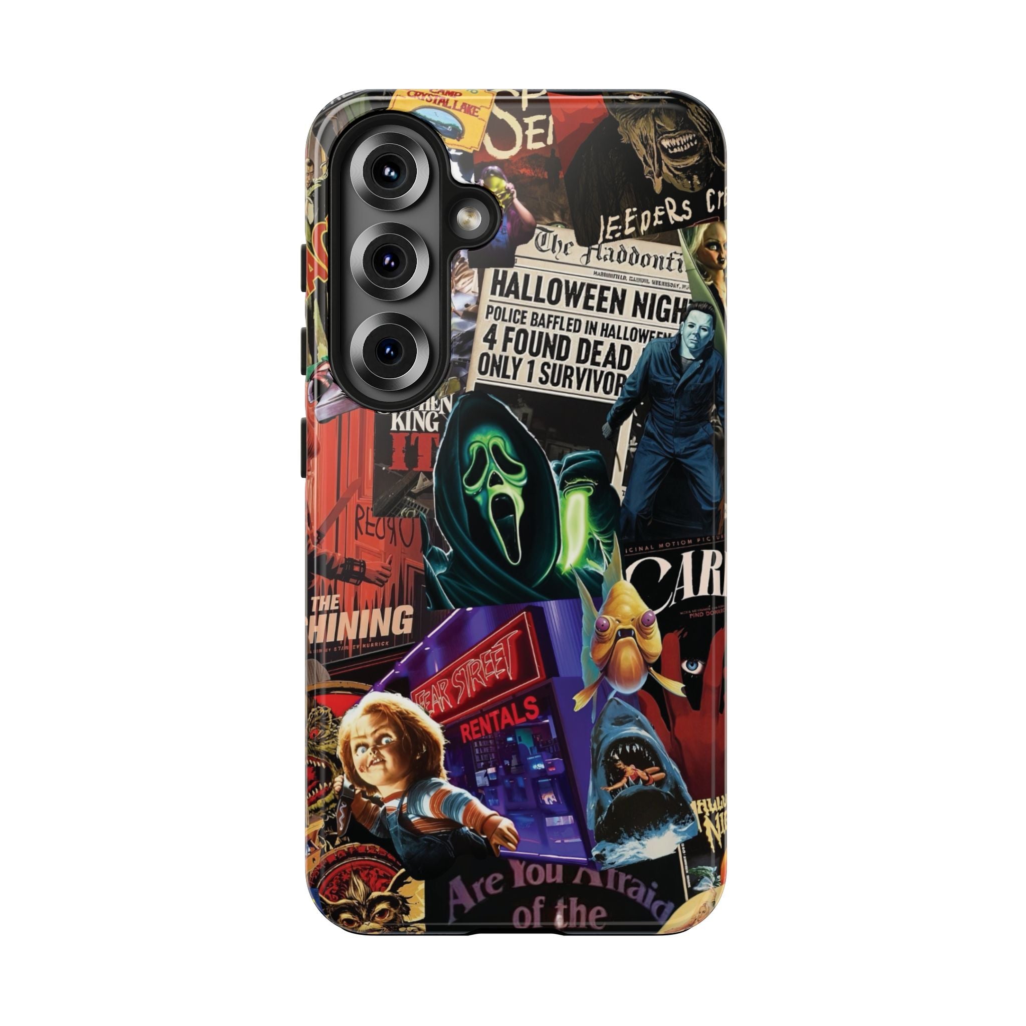 Spooky Horror Movie Phone Case | Tough Phone Cases for Horror Lovers, Halloween Gifts, Unique Accessories, Movie Night Essentials, [...]