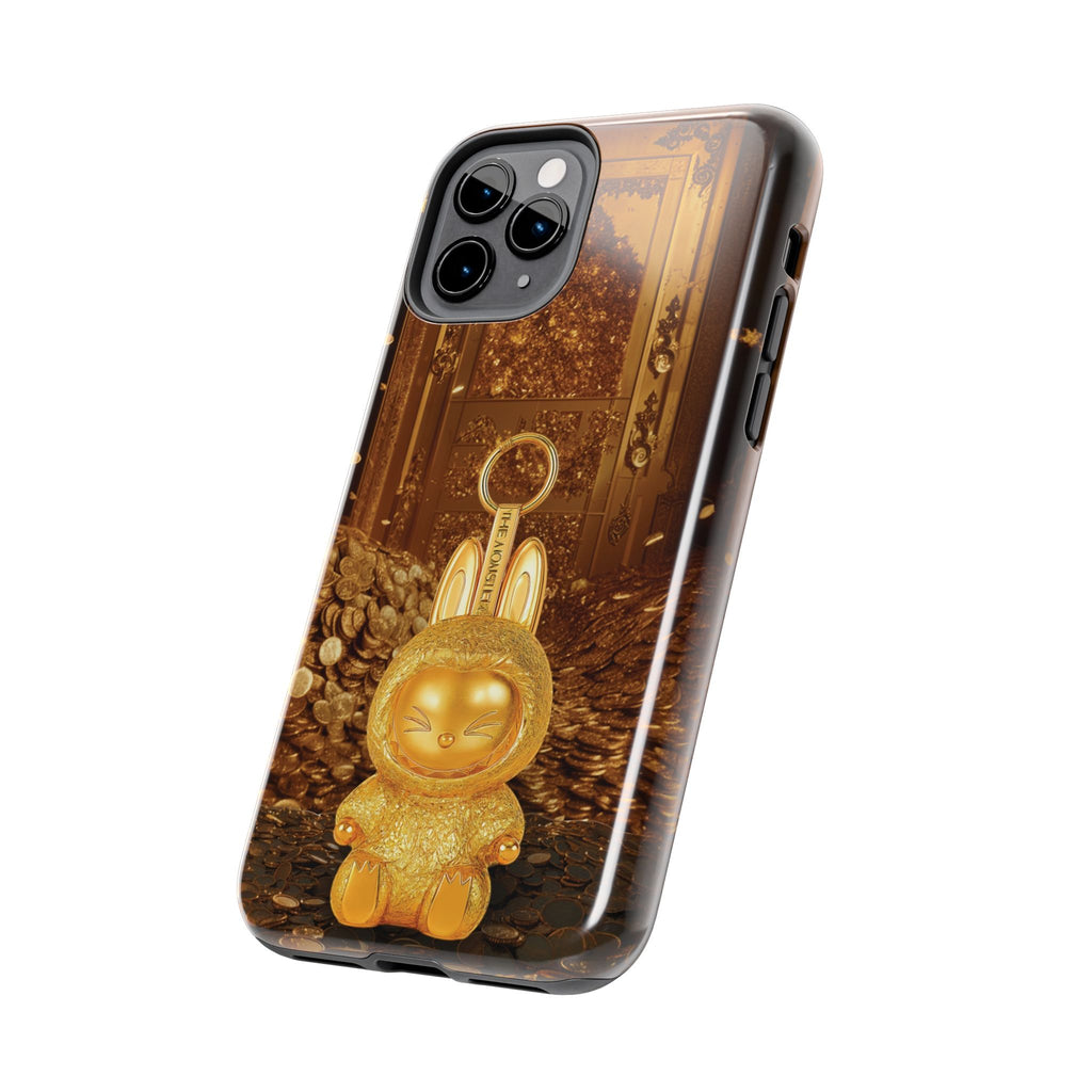 Luxurious Rabbit Phone Case, Golden Bunny Phone Cover, Tough Phone Cases, Cute Rabbit Holder, Unique Gift Idea, Stylish Mobile Protector