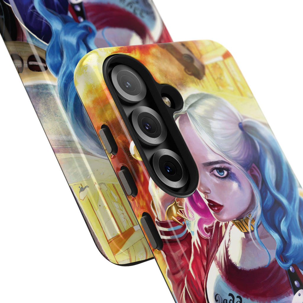 Harley Quinn Tough Phone Cases, Stylish Phone Protector for Women, Anime Style Mobile Cover, Unique Gift for Gamers, Pop Culture Accessories
