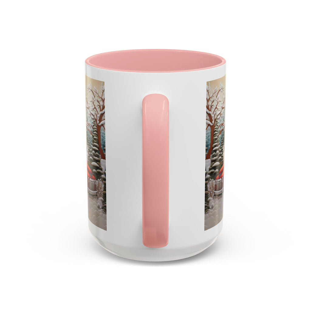 Winter Wonderland Accent Coffee Mug, Cozy Holiday Coffee Cup, Festive Gift for Coffee Lovers, Winter Decor Mug, Rustic Home Accent