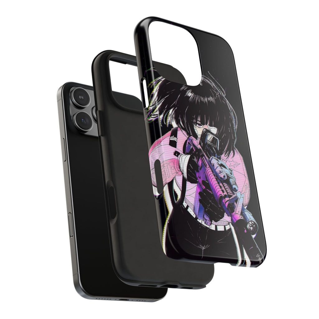 Anime-Style Tough Phone Cases with Edgy Designs, Perfect for Gamers, Cyberpunk Lovers, Gifts for Birthdays, Holidays, and Cosplay
