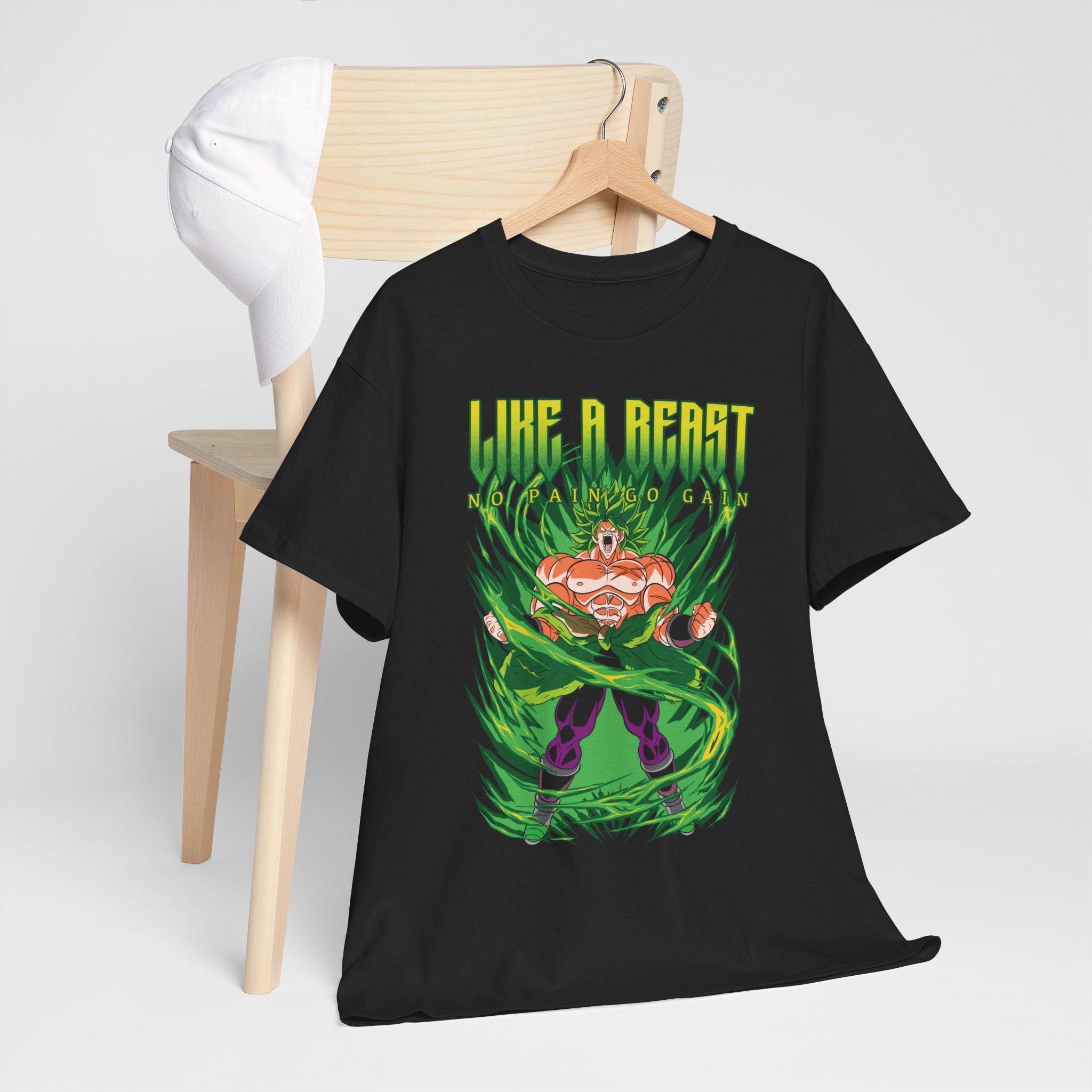 Like a Beast Tee — Dragon Power Anime Graphic T-Shirt