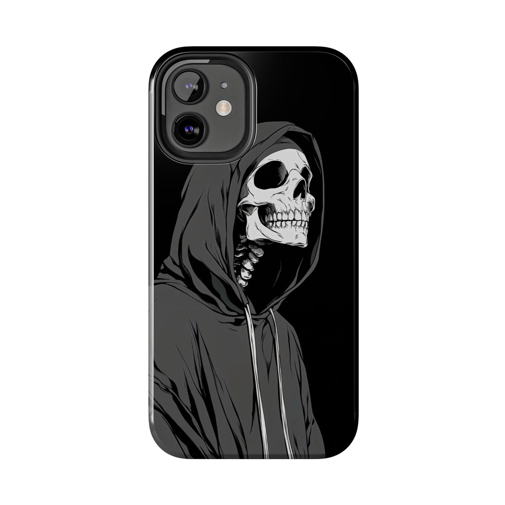 Edgy Skull Phone Cases, Protective Phone Cover, Goth Aesthetic, Halloween Decor, Unique Gift