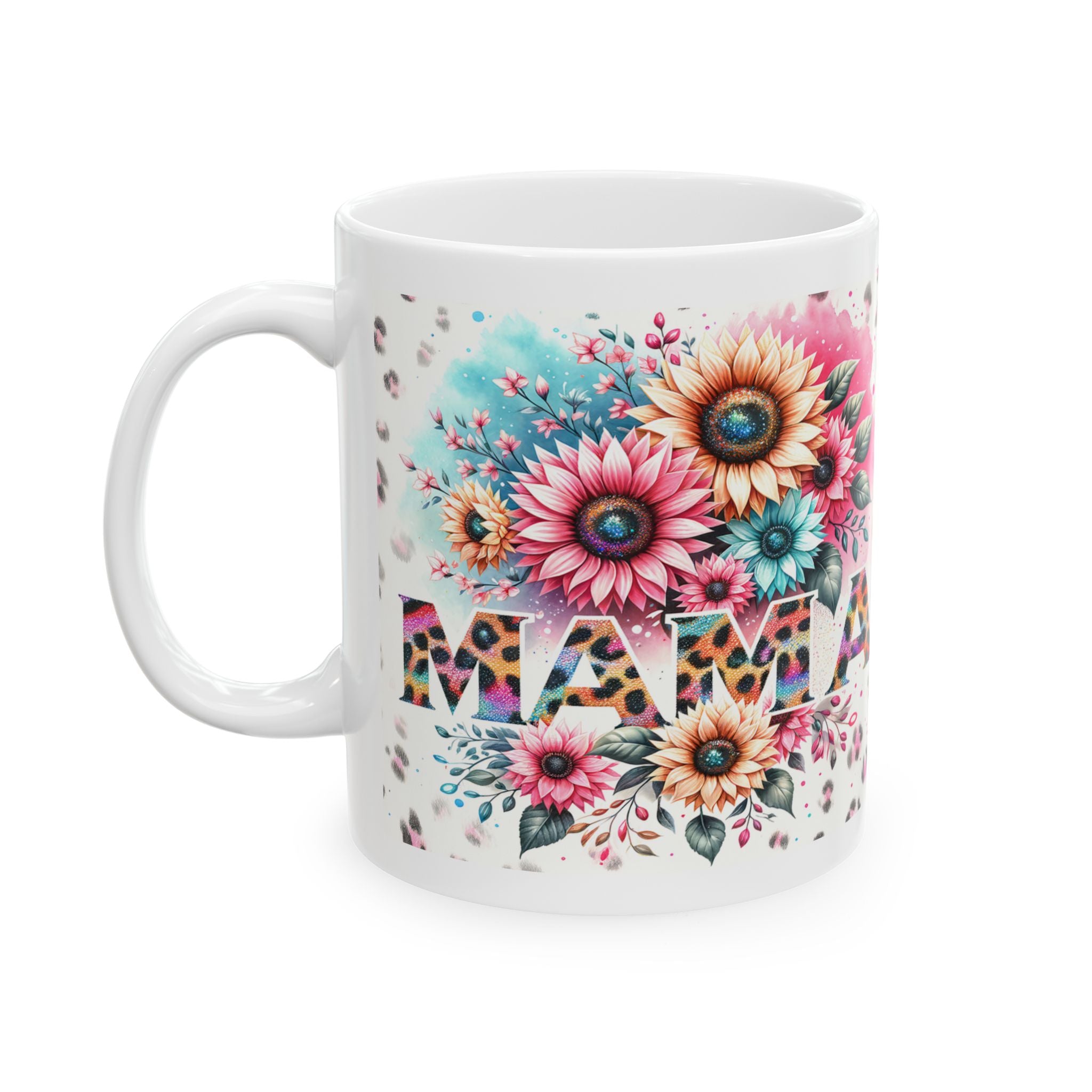 Floral Mama Mug - Perfect Gift for Mother's Day, Moms, Birthdays, Tea Lovers, Coffee Enthusiasts