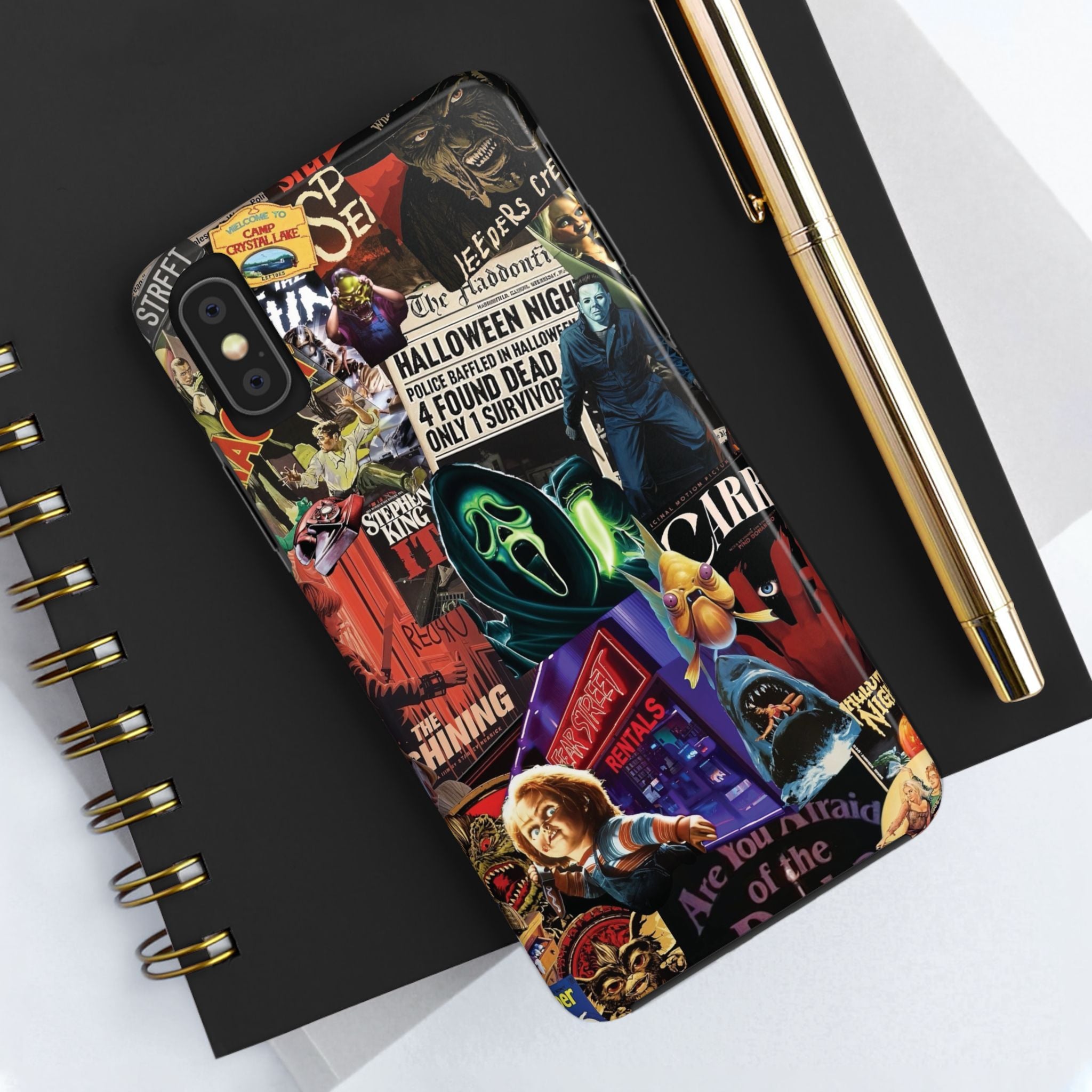 Spooky Horror Movie Phone Case | Tough Phone Cases for Horror Lovers, Halloween Gifts, Unique Accessories, Movie Night Essentials, [...]