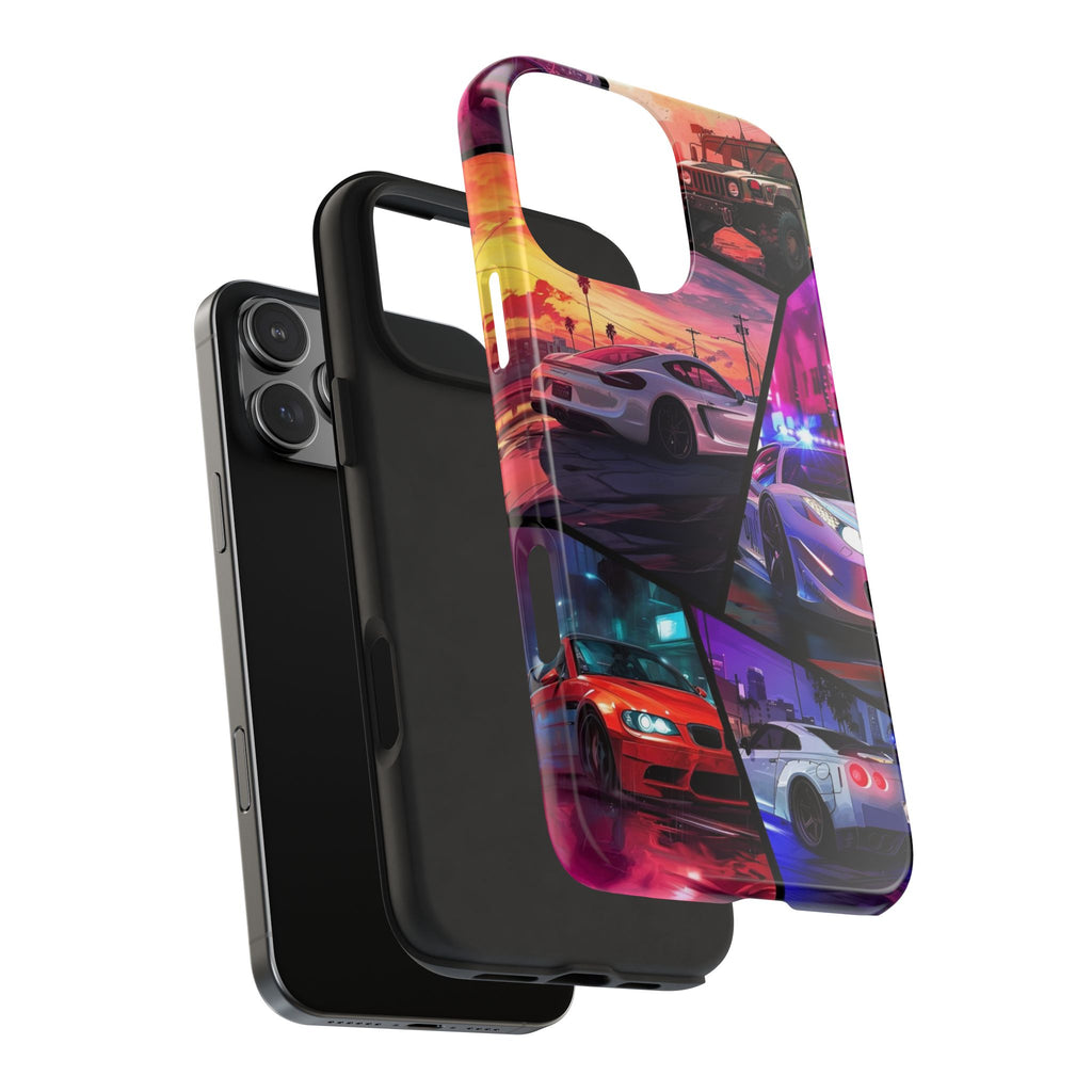Vibrant Automotive Tough Phone Cases for Car Enthusiasts