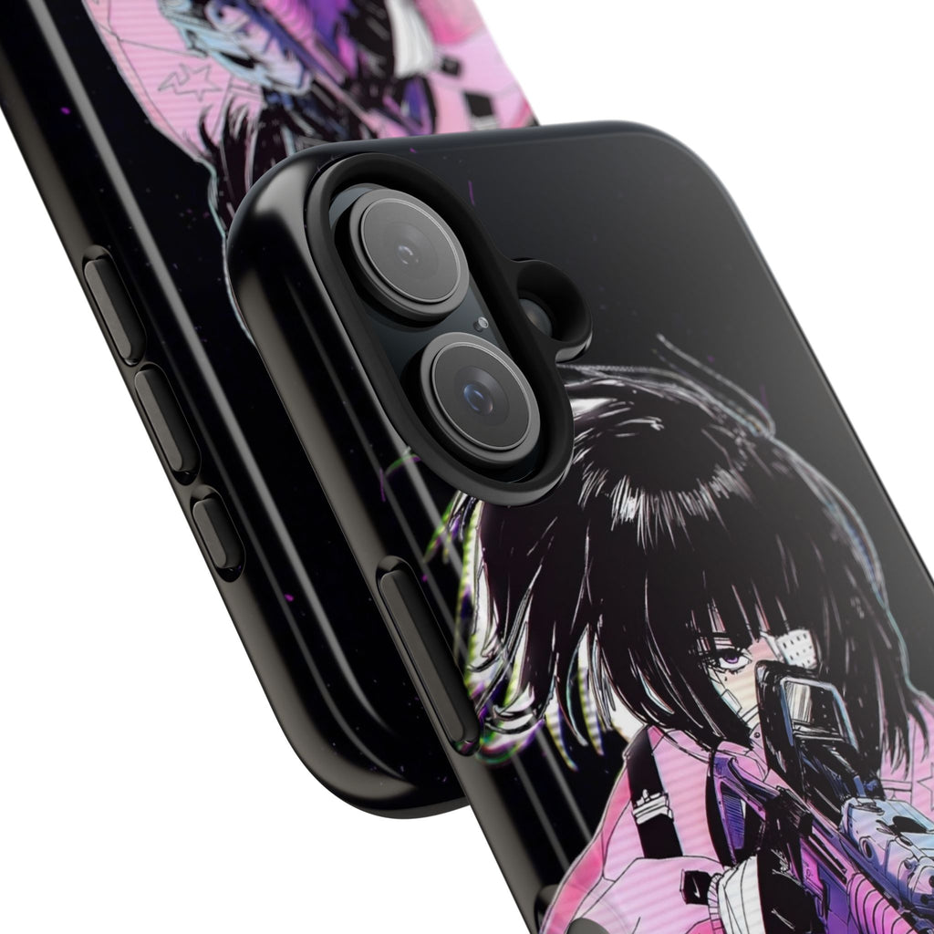 Anime-Style Tough Phone Cases with Edgy Designs, Perfect for Gamers, Cyberpunk Lovers, Gifts for Birthdays, Holidays, and Cosplay