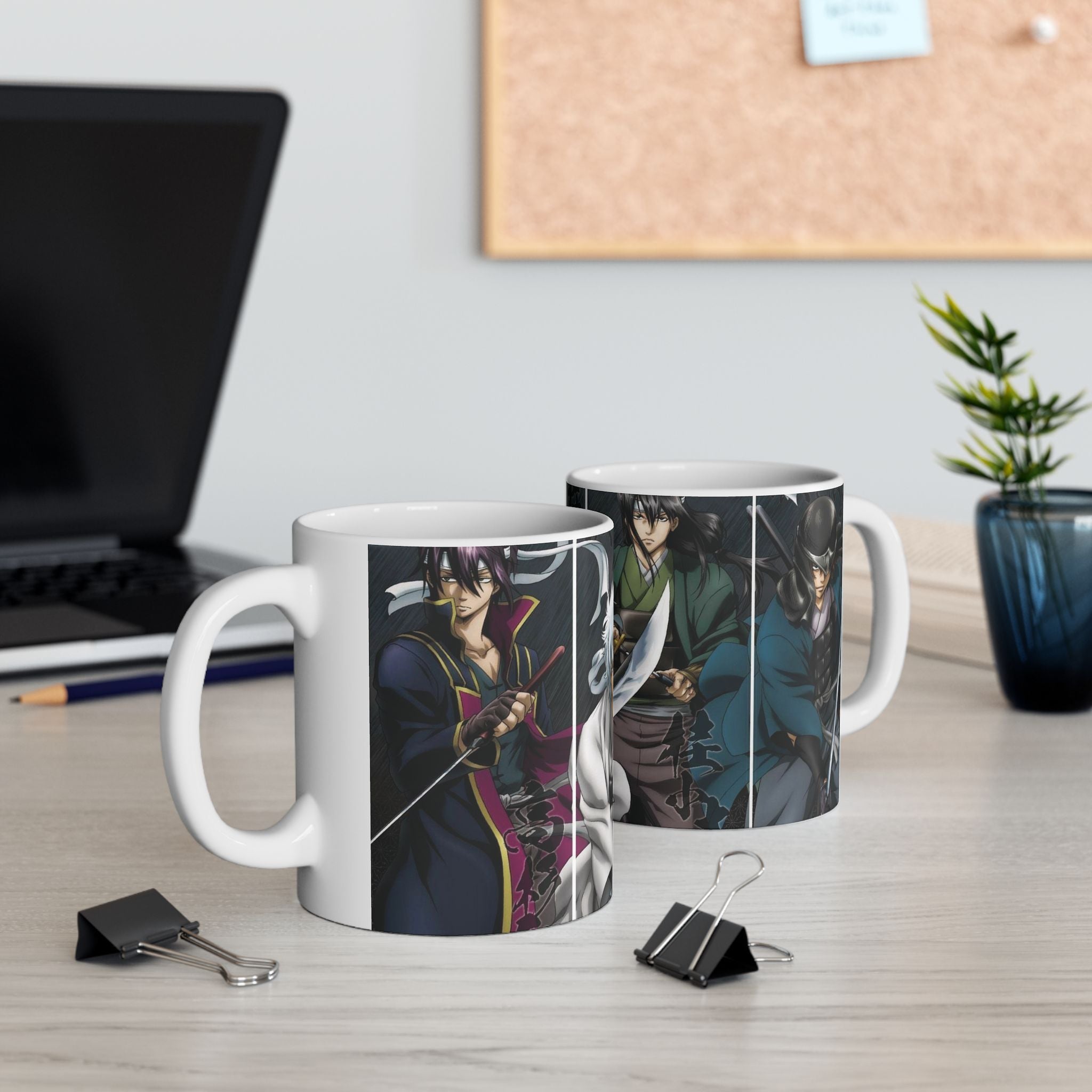 Anime Samurai Characters Ceramic Mug (11oz/15oz)