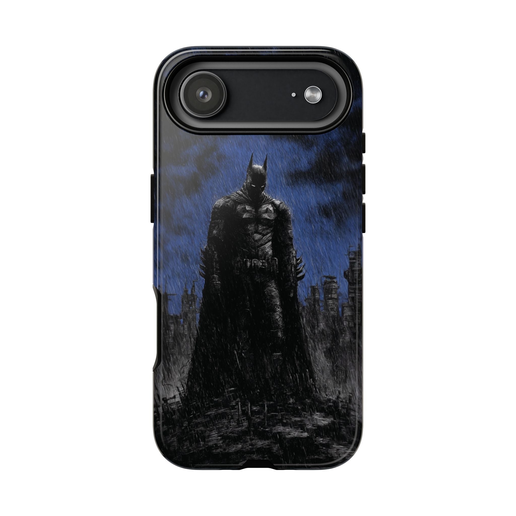 Batman Silhouette Tough Phone Case — Dark Gotham Protective Cover