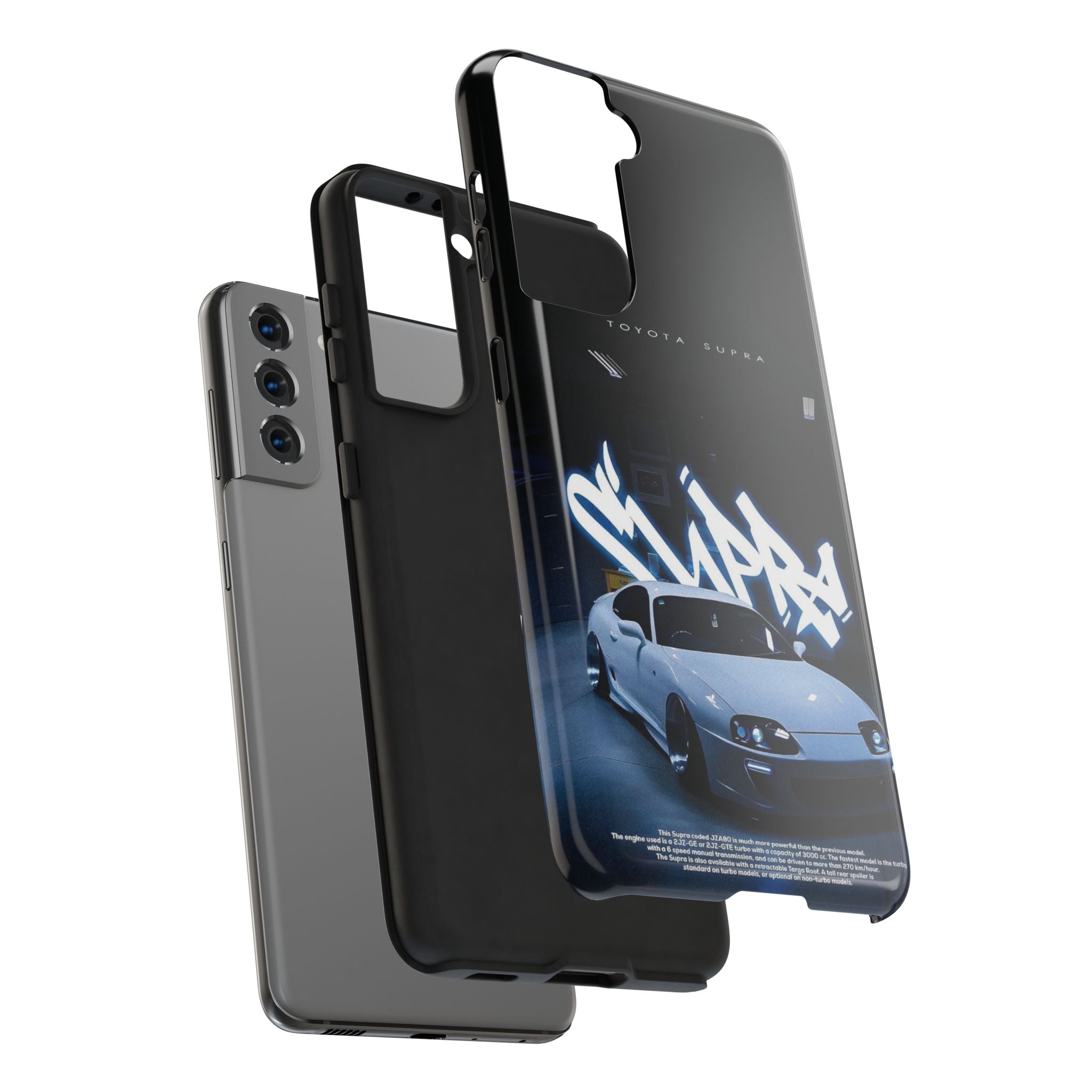Toyota Supra Graffiti Phone Case - Tough & Stylish Protection for Car Enthusiasts