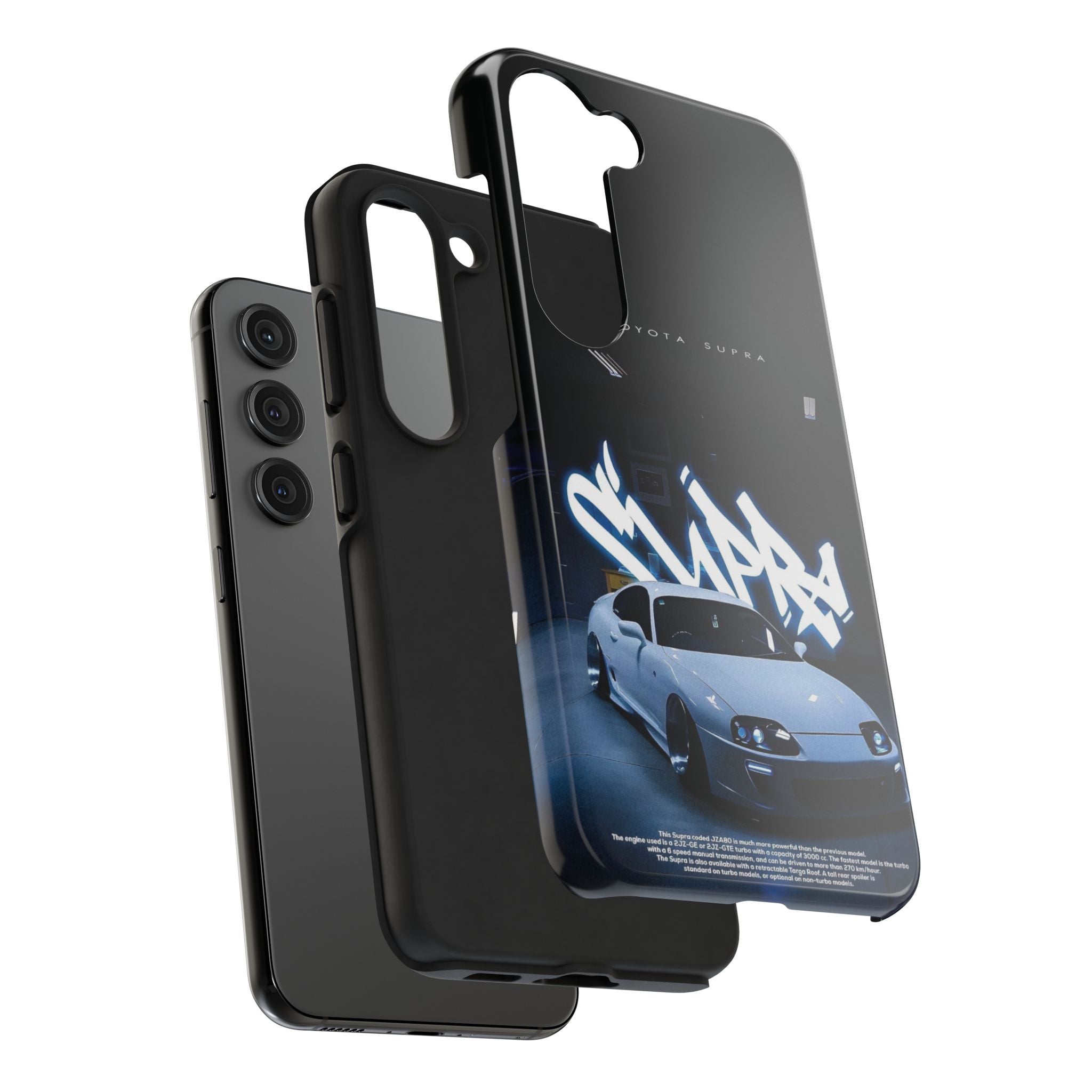 Toyota Supra Graffiti Phone Case - Tough & Stylish Protection for Car Enthusiasts