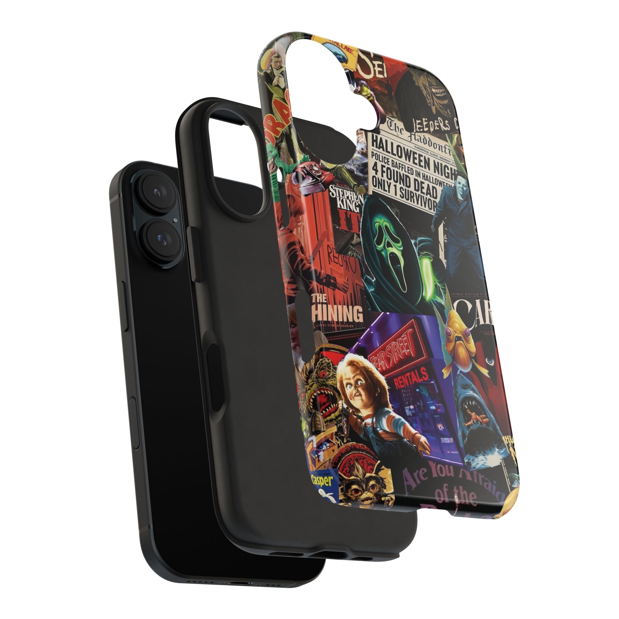 Spooky Horror Movie Phone Case | Tough Phone Cases for Horror Lovers, Halloween Gifts, Unique Accessories, Movie Night Essentials, [...]