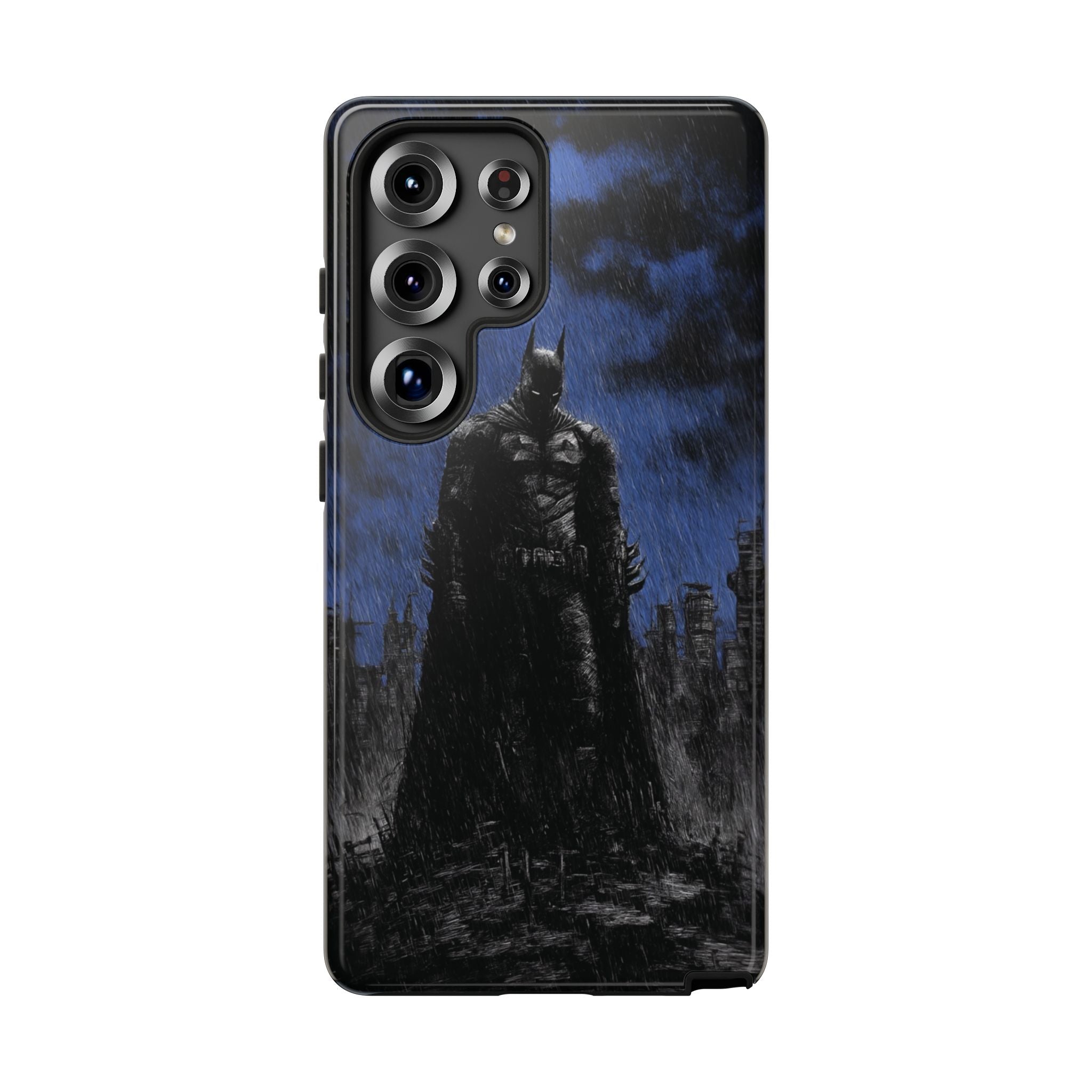 Batman Silhouette Tough Phone Case — Dark Gotham Protective Cover