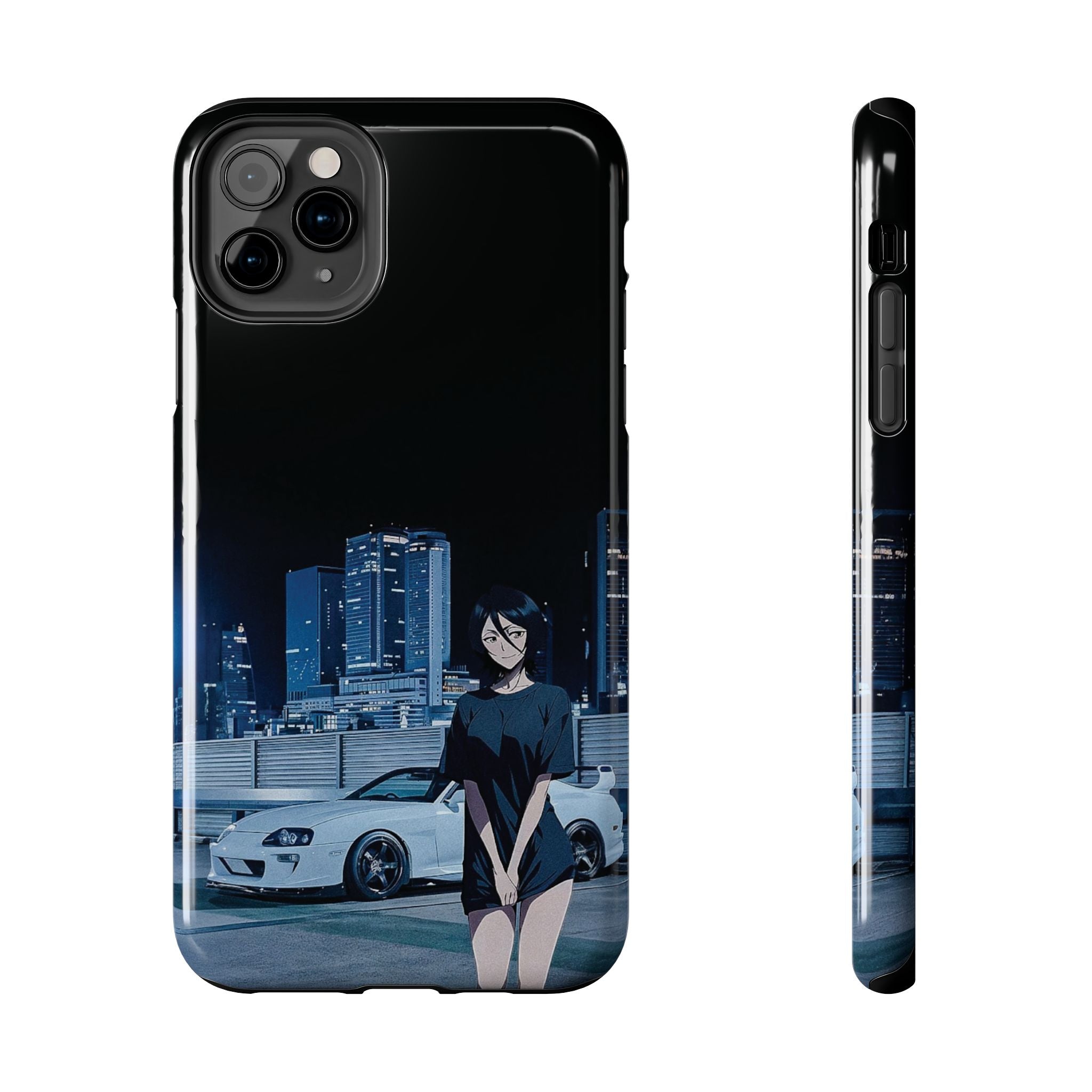 Anime-Inspired Tough Phone Case for Car Enthusiasts