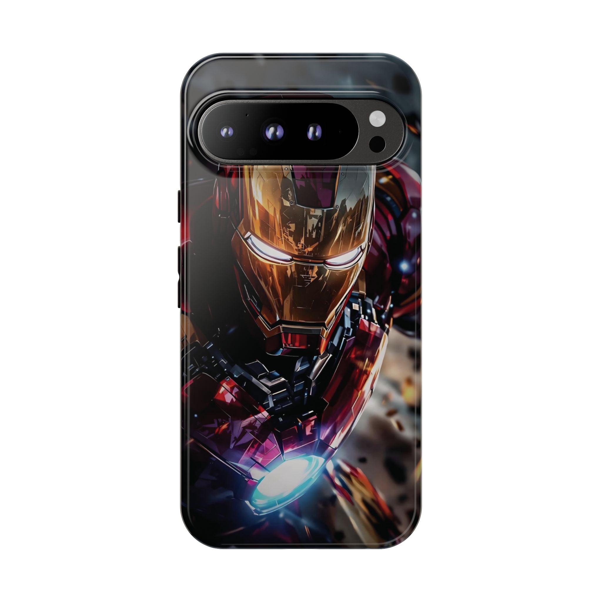 Iron Warrior Tough Phone Case — Protective Superhero Armor Design