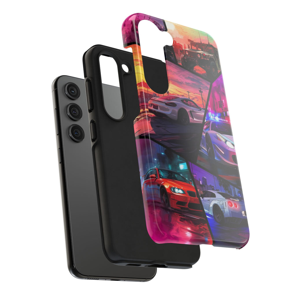 Vibrant Automotive Tough Phone Cases for Car Enthusiasts