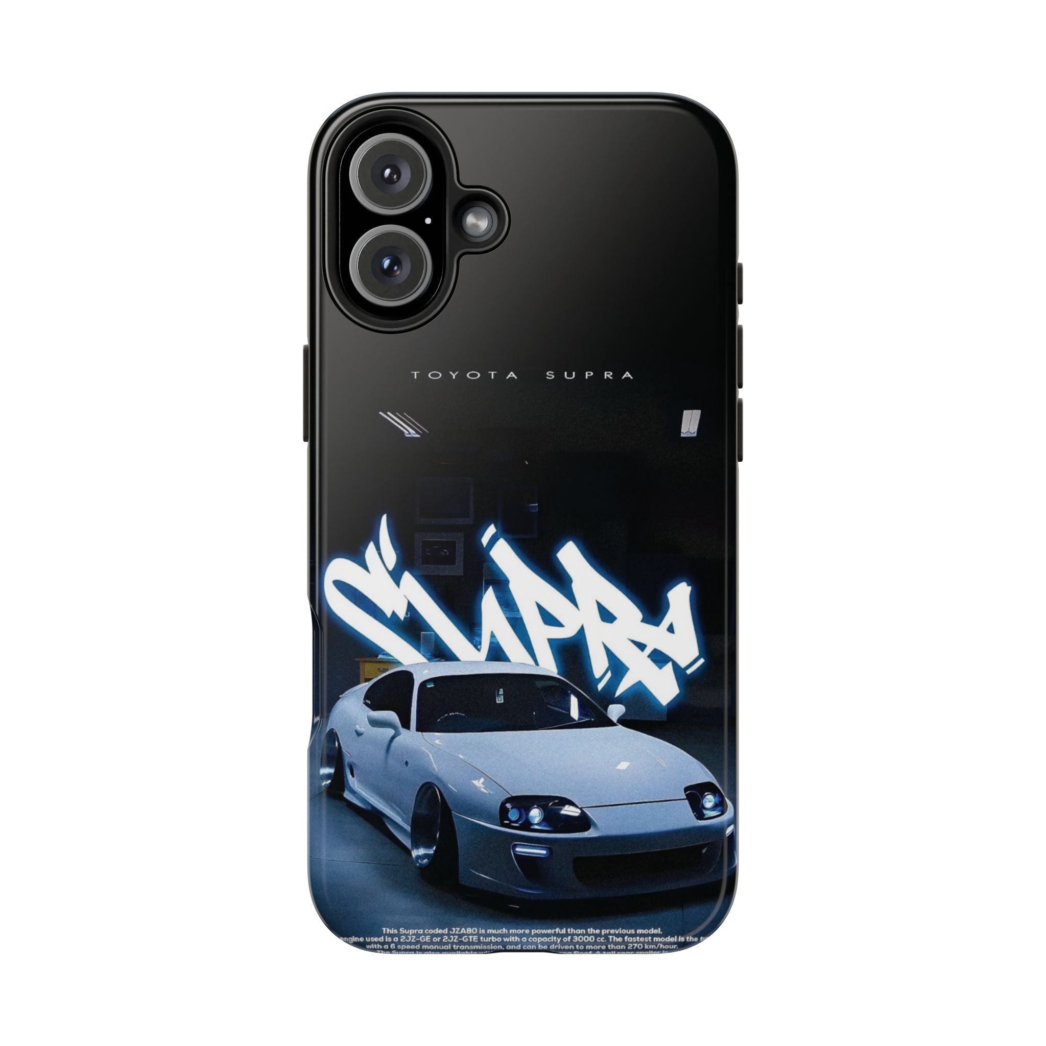 Toyota Supra Graffiti Phone Case - Tough & Stylish Protection for Car Enthusiasts