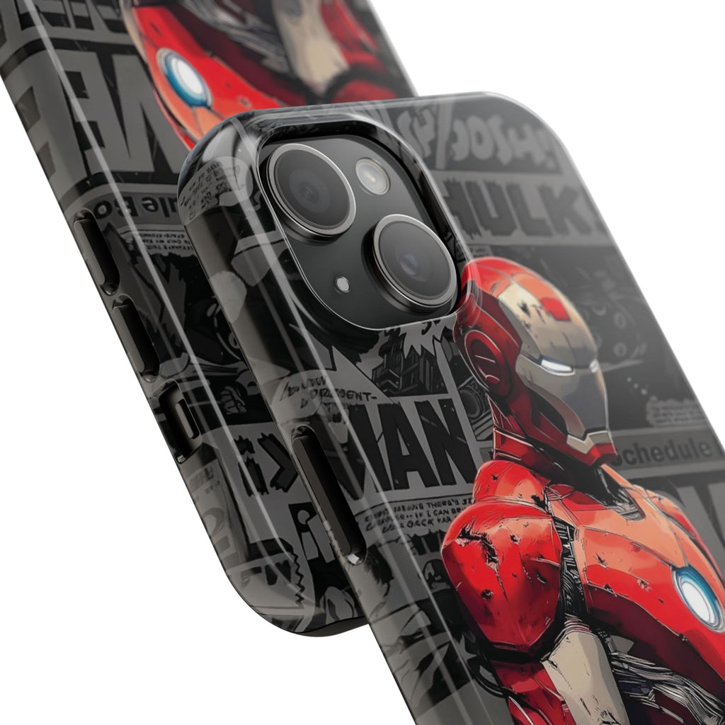 Iron Man Hero Tough Phone Cases - Durable, Stylish, Perfect for Marvel Fans, Geek Gifts, Comic Book Lovers, Unique Accessories