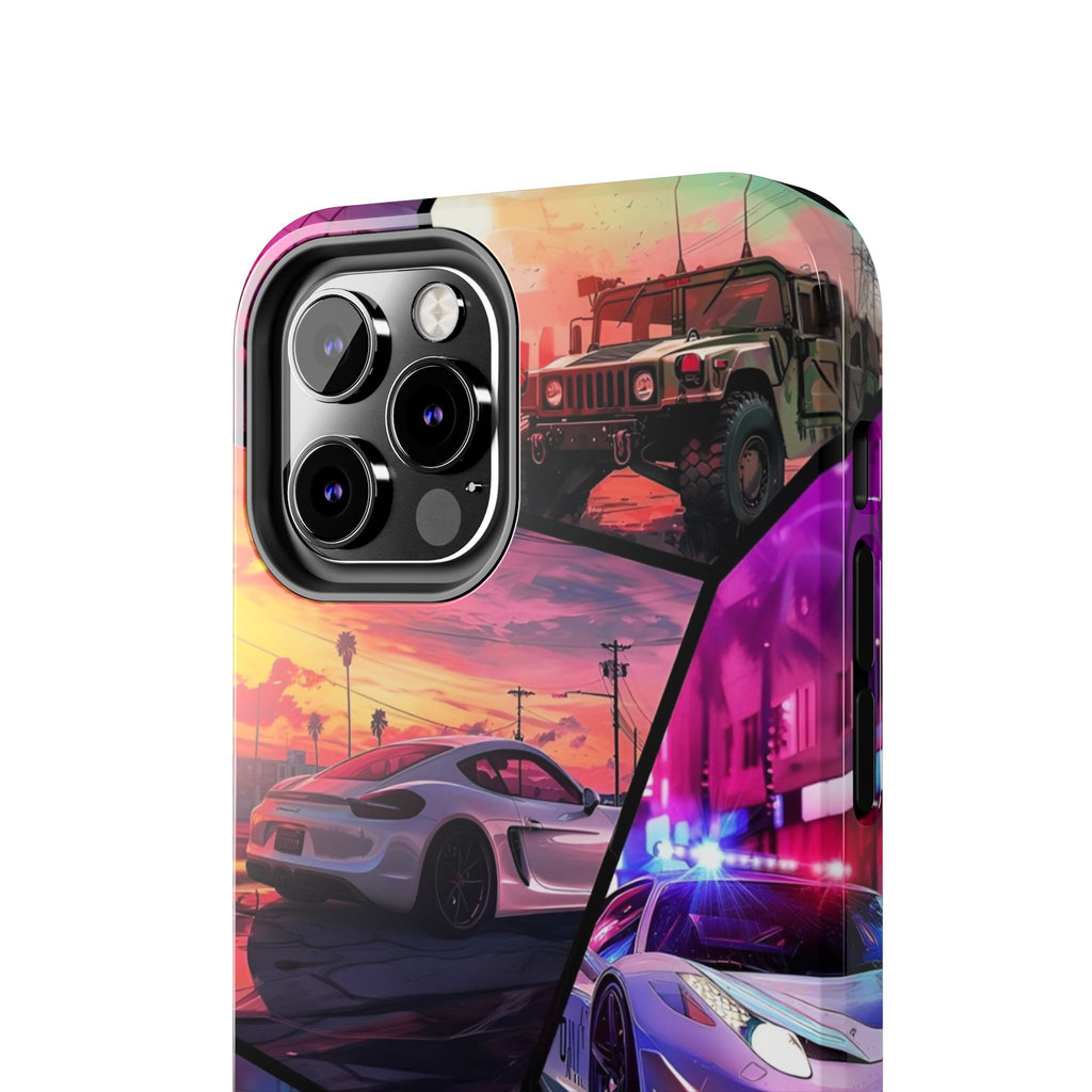 Vibrant Automotive Tough Phone Cases for Car Enthusiasts