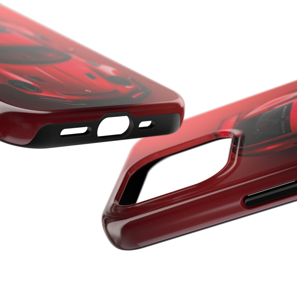Sleek Sports Car Phone Cases for Automotive Enthusiasts, Durable Phone Covers, Car Lover Gifts, Stylish Tech Accessories, Red Racing Design