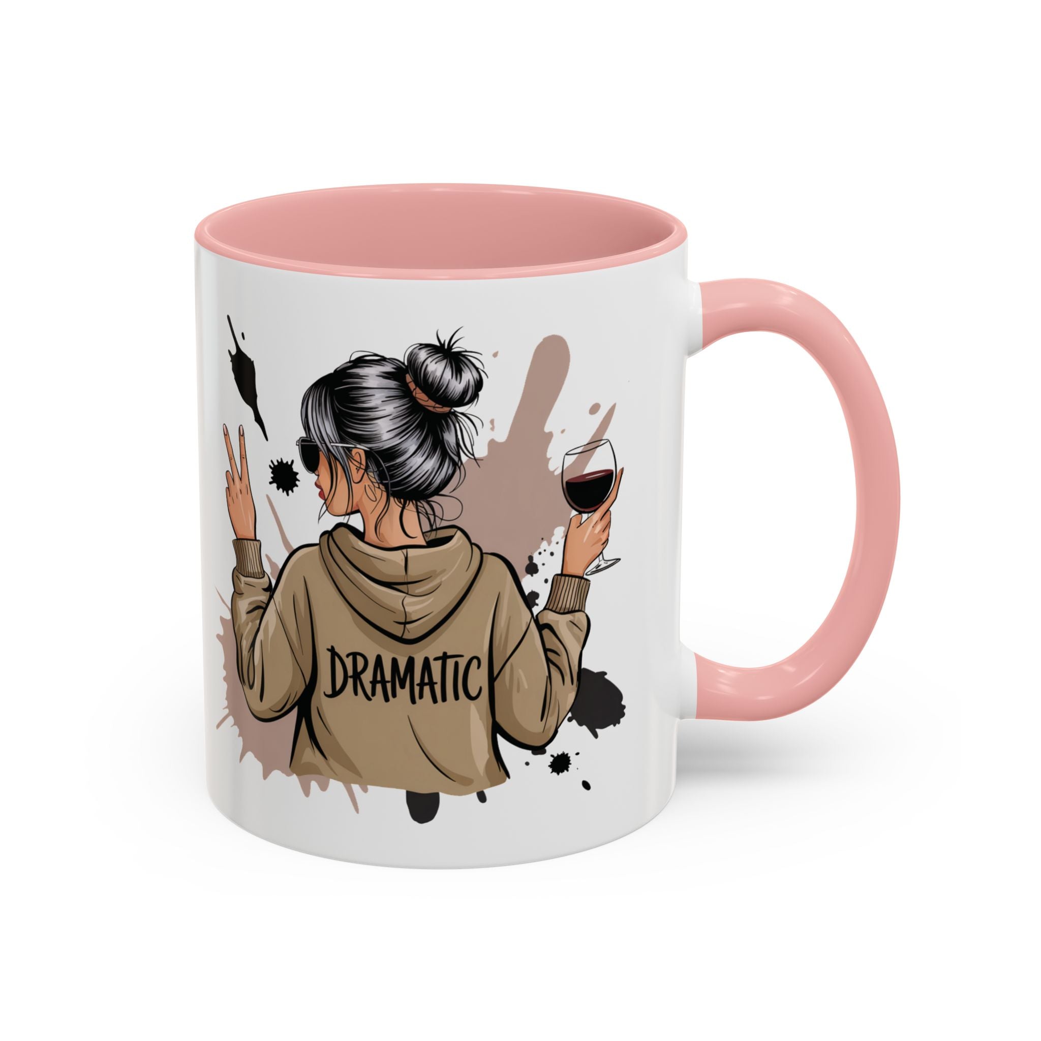 Dramatic Accent Coffee Mug | Fun Coffee Cup for Trendy Tea Lovers, Perfect Gift for Every Occasion, Quirky Drinkware