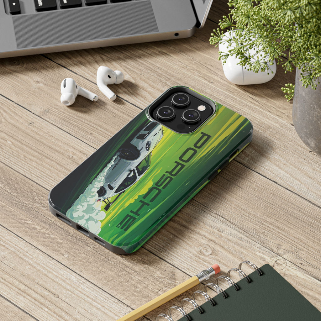 Porsche Tough Phone Cases, Luxury Car Accessories, Durable Phone Cover, Auto Enthusiast Gift, Sports Car Merchandise