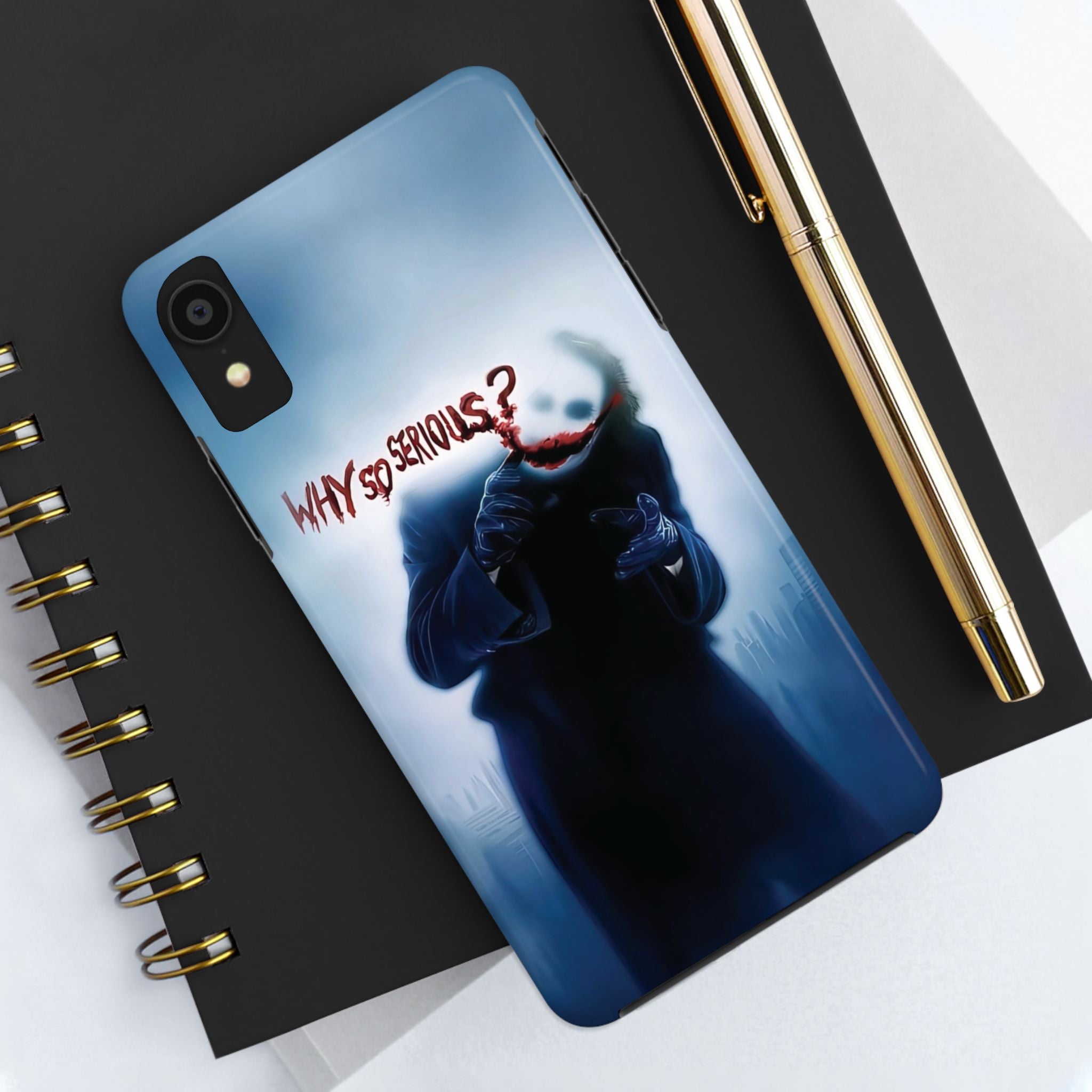 Tough Phone Cases, Dark Humor Phone Cover, Joker Inspired Case, Gifts for Movie Fans, Unique Phone Protector, Cool Accessories