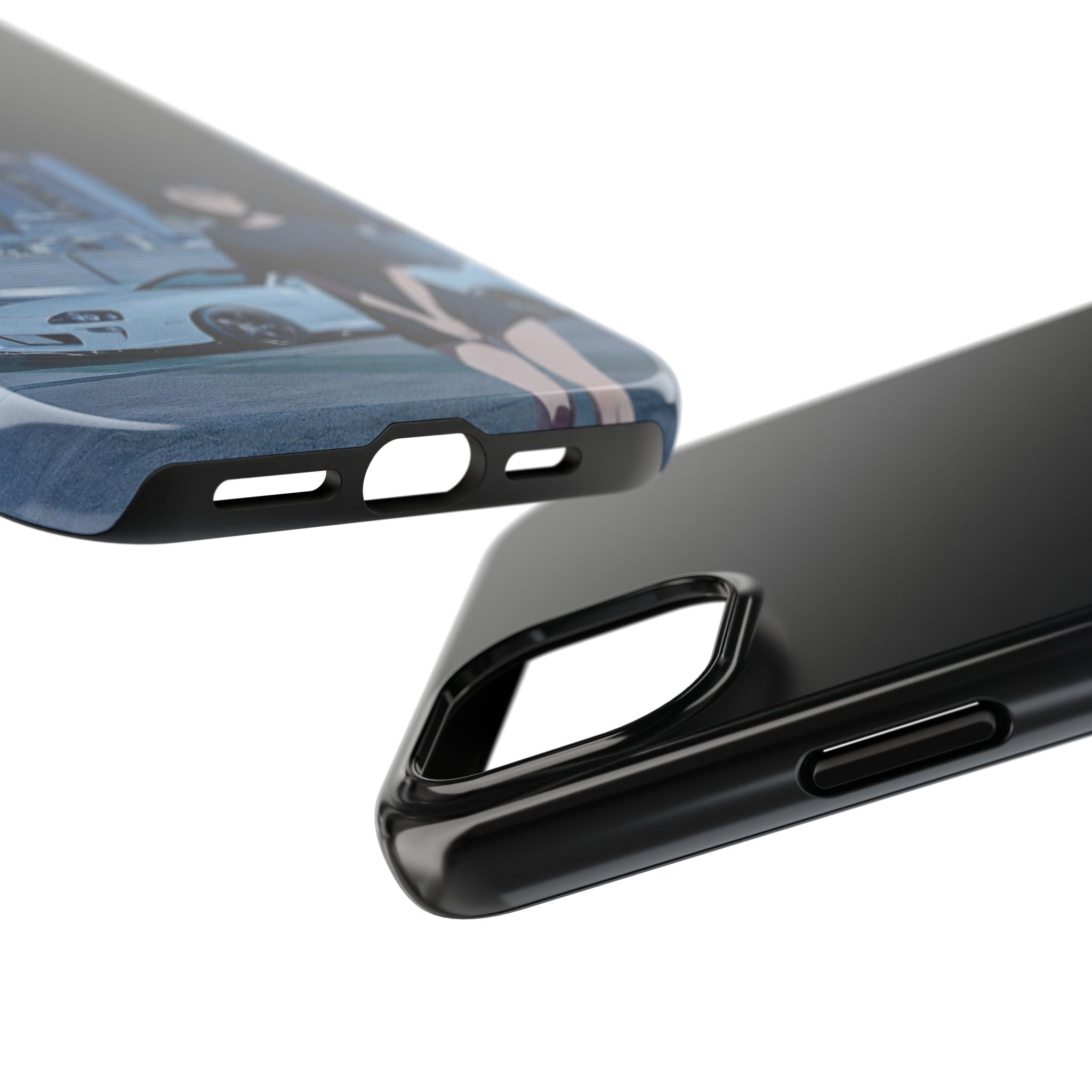 Anime-Inspired Tough Phone Case for Car Enthusiasts