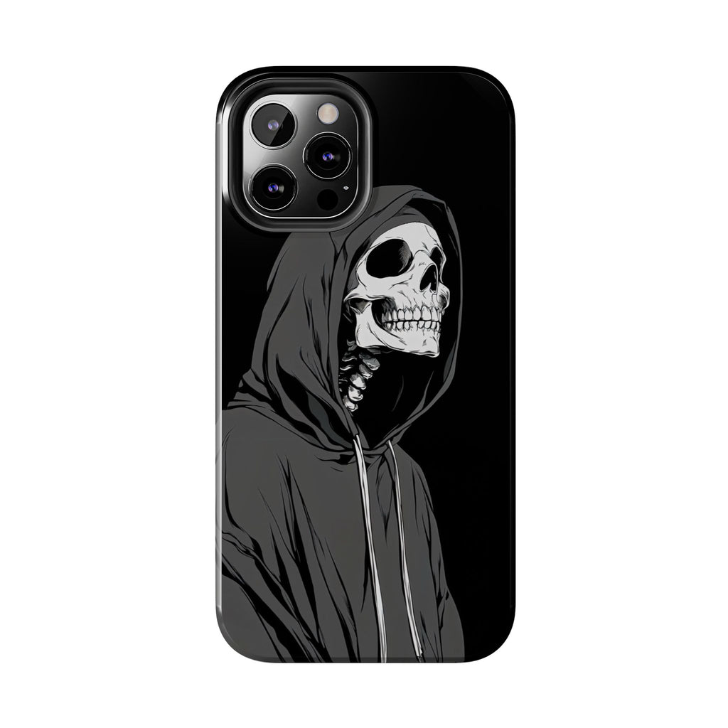 Edgy Skull Phone Cases, Protective Phone Cover, Goth Aesthetic, Halloween Decor, Unique Gift