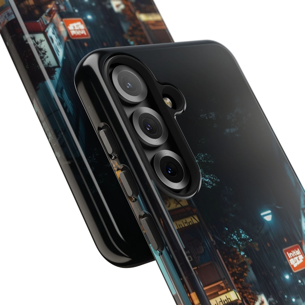 Night Cityscape Phone Cases, Urban Aesthetic Case, Tough Protection Case, Perfect Gift for Car Lovers, Ideal for Birthdays, Holidays