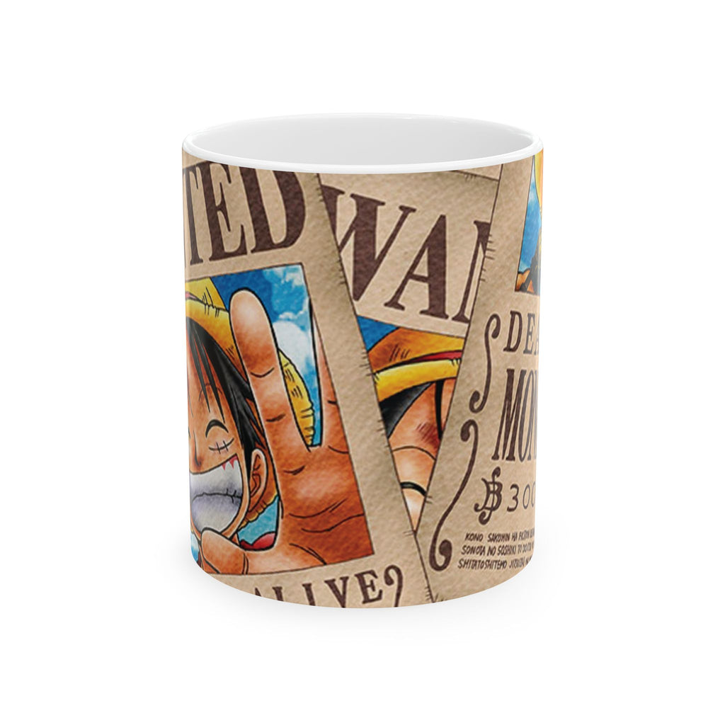 Wanted Poster Ceramic Mug — Vintage Bounty Design (11oz & 15oz)