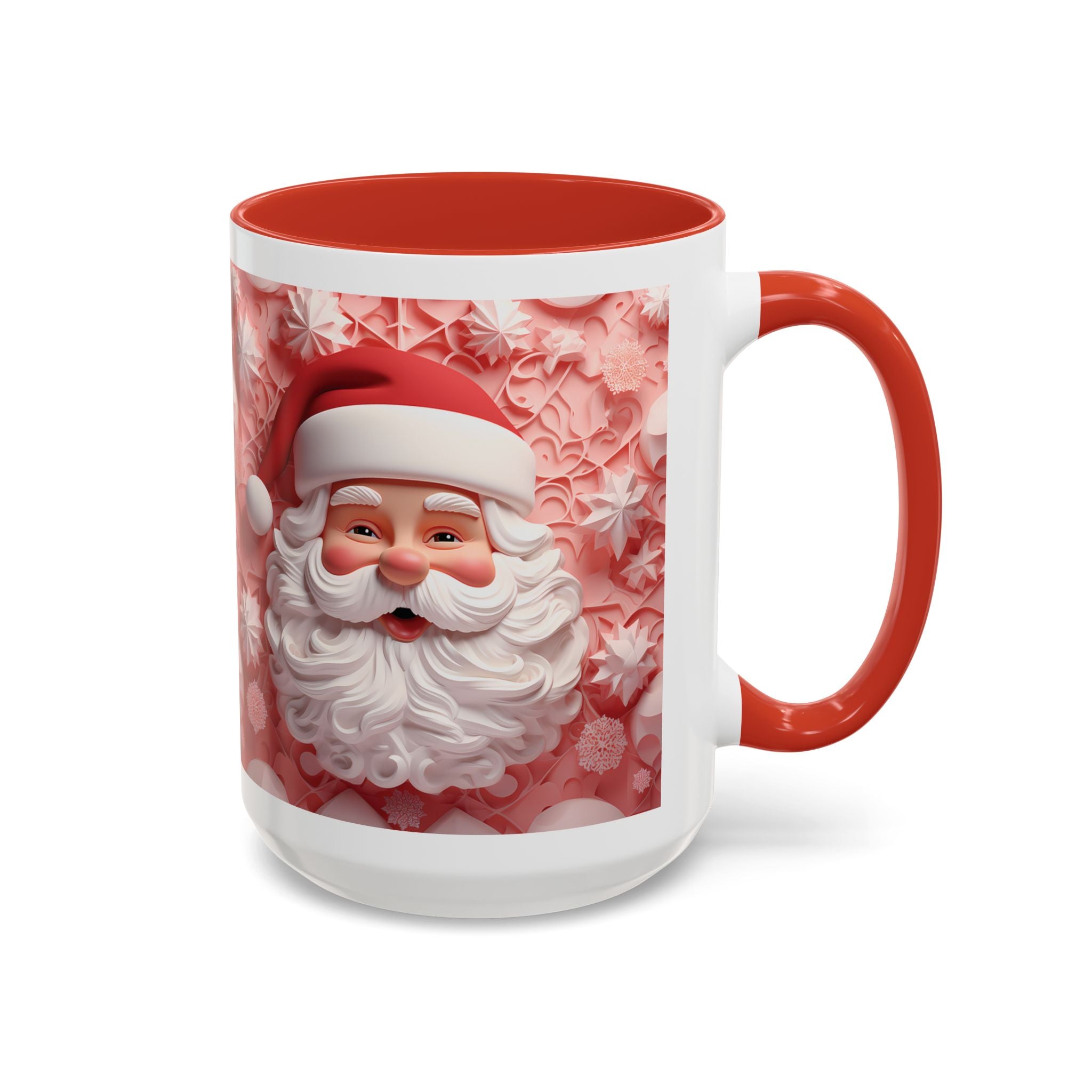 Festive Santa Coffee Mug, Christmas Mug, Holiday Gift, Winter Decoration, Cute Santa Artwork, Hot Cocoa Cup
