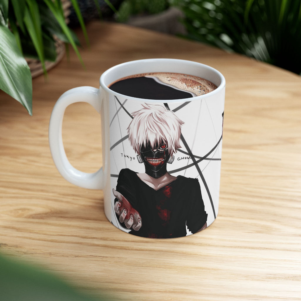 Tokyo Ghoul Anime Ceramic Mug — 'Tokyo Ghoul' Graphic Coffee Cup (11oz/15oz)