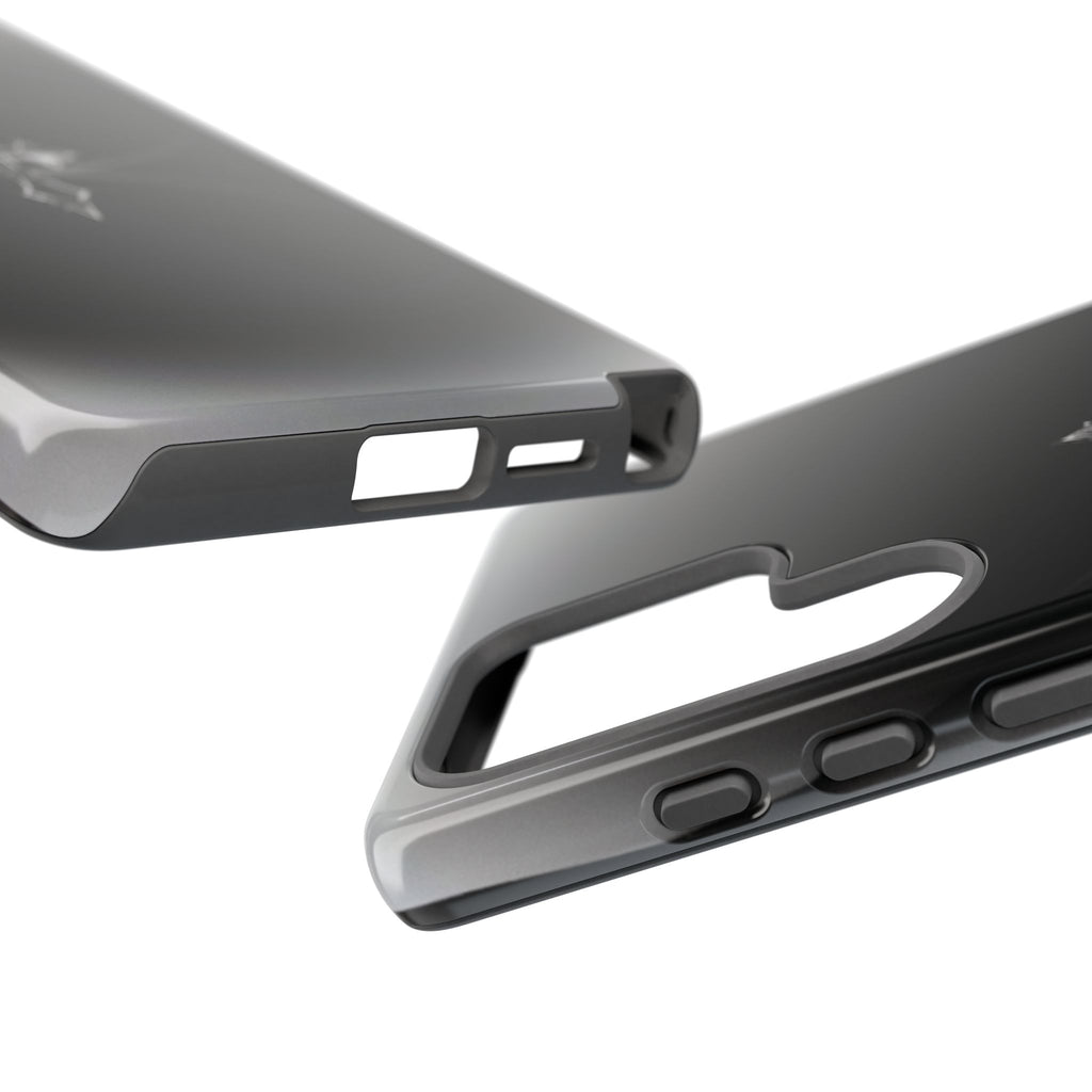 Cross Emblem Tough Phone Case — Rugged Black Protective Cover