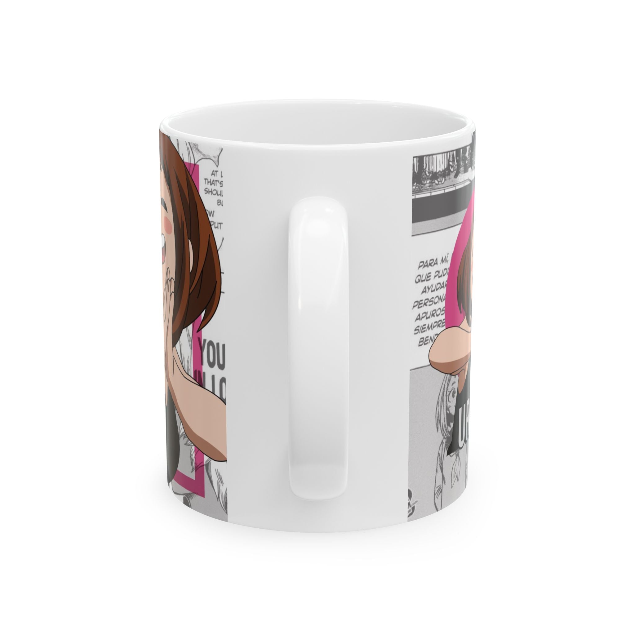 Anime Character Collage Ceramic Mug – Cute Chibi Girls Coffee Cup (11oz/15oz)