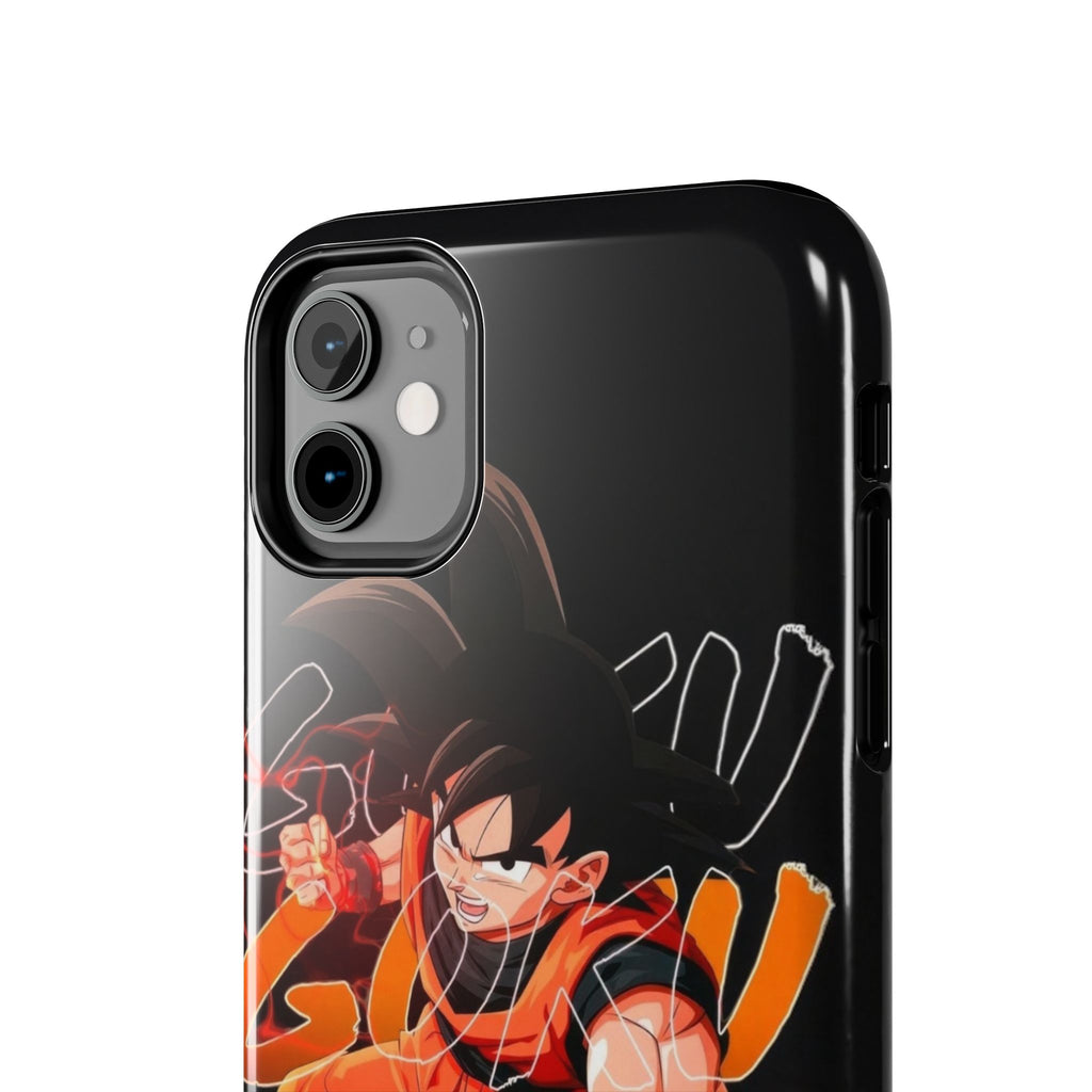 Anime Tough Phone Cases, Goku Strength Case, Durable Phone Cover, Gaming Phone Accessory, Cartoon Phone Case, Gift for Fans