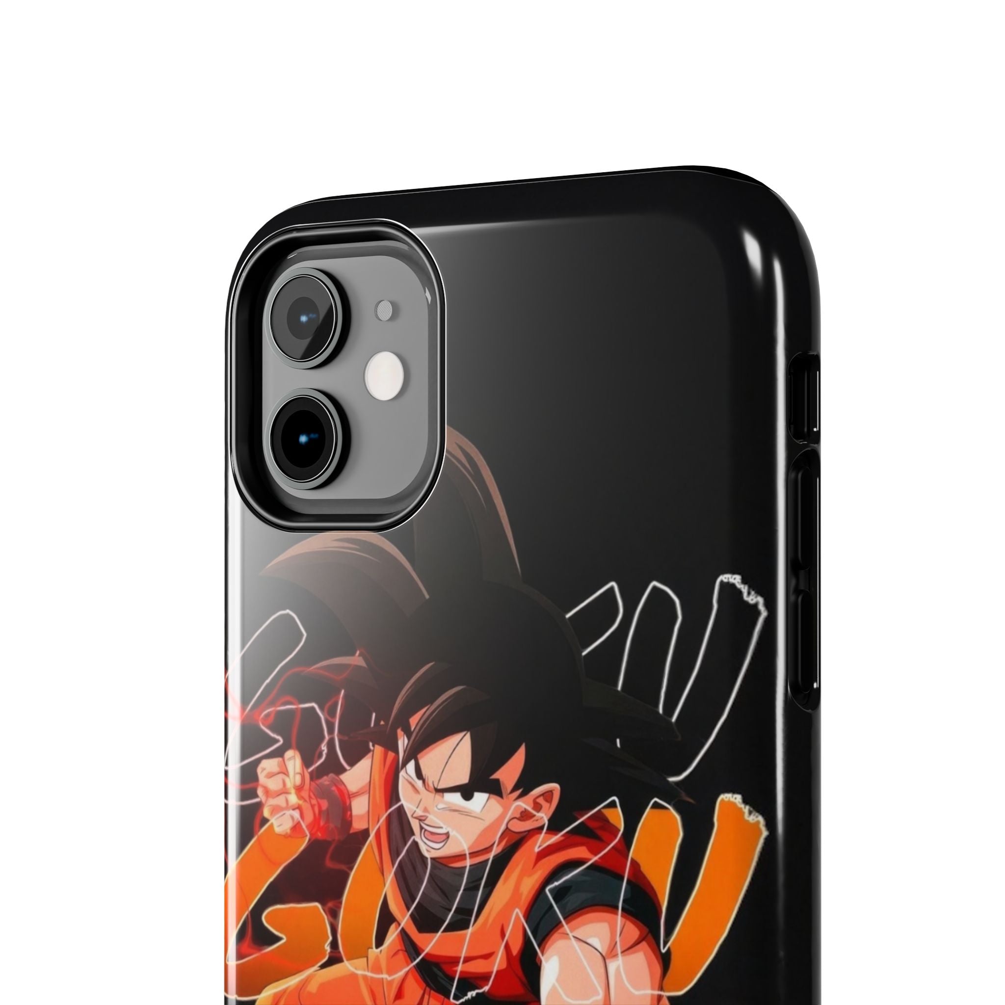 Anime Tough Phone Cases, Goku Strength Case, Durable Phone Cover, Gaming Phone Accessory, Cartoon Phone Case, Gift for Fans