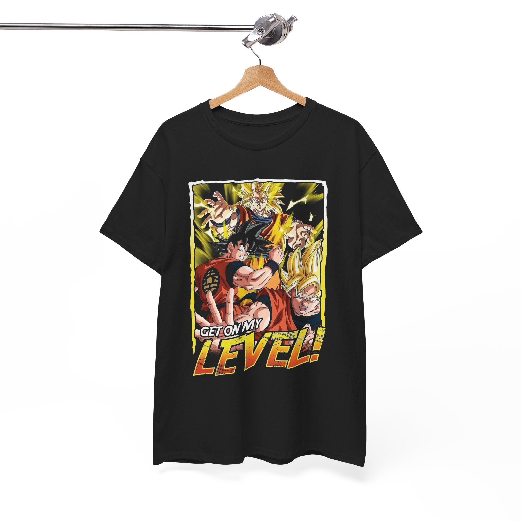 Anime Power Squad Tee — "Get On My Level" Graphic T-Shirt