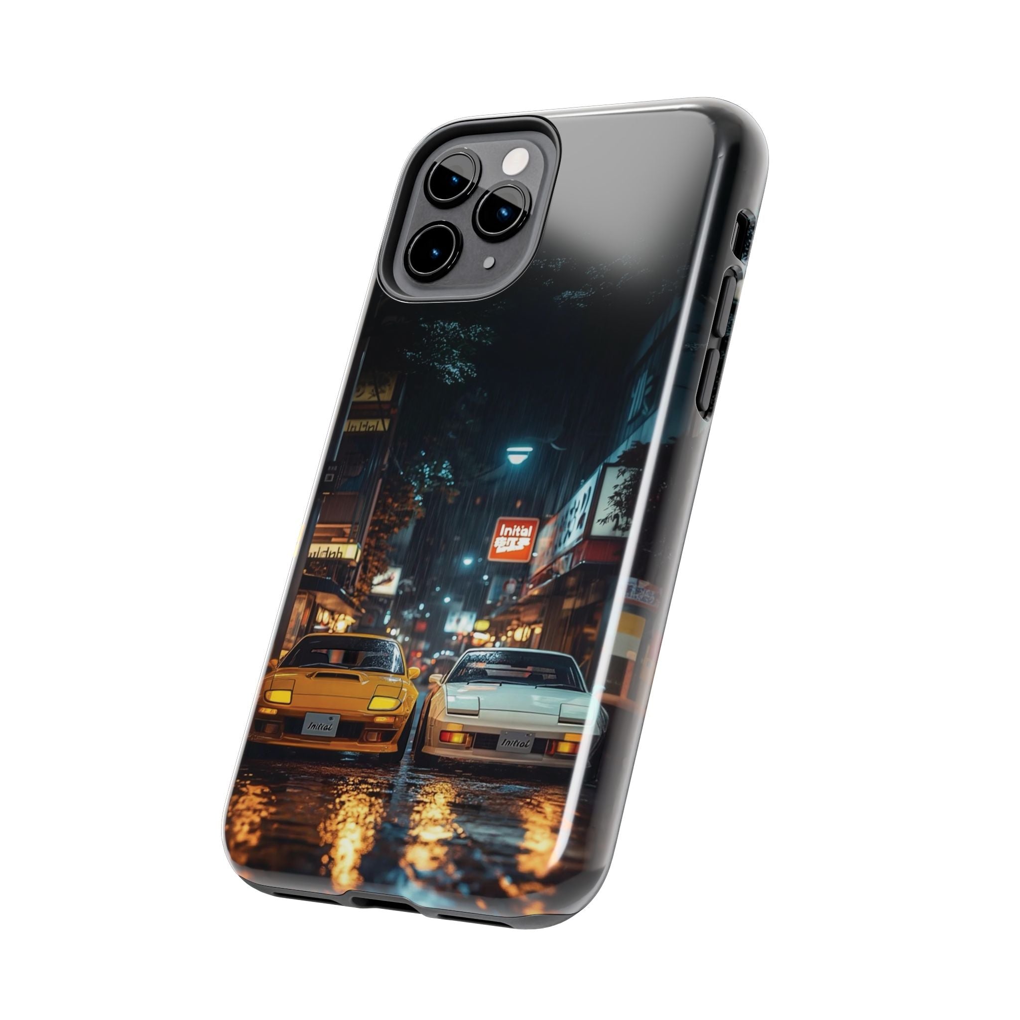 Night Cityscape Phone Cases, Urban Aesthetic Case, Tough Protection Case, Perfect Gift for Car Lovers, Ideal for Birthdays, Holidays