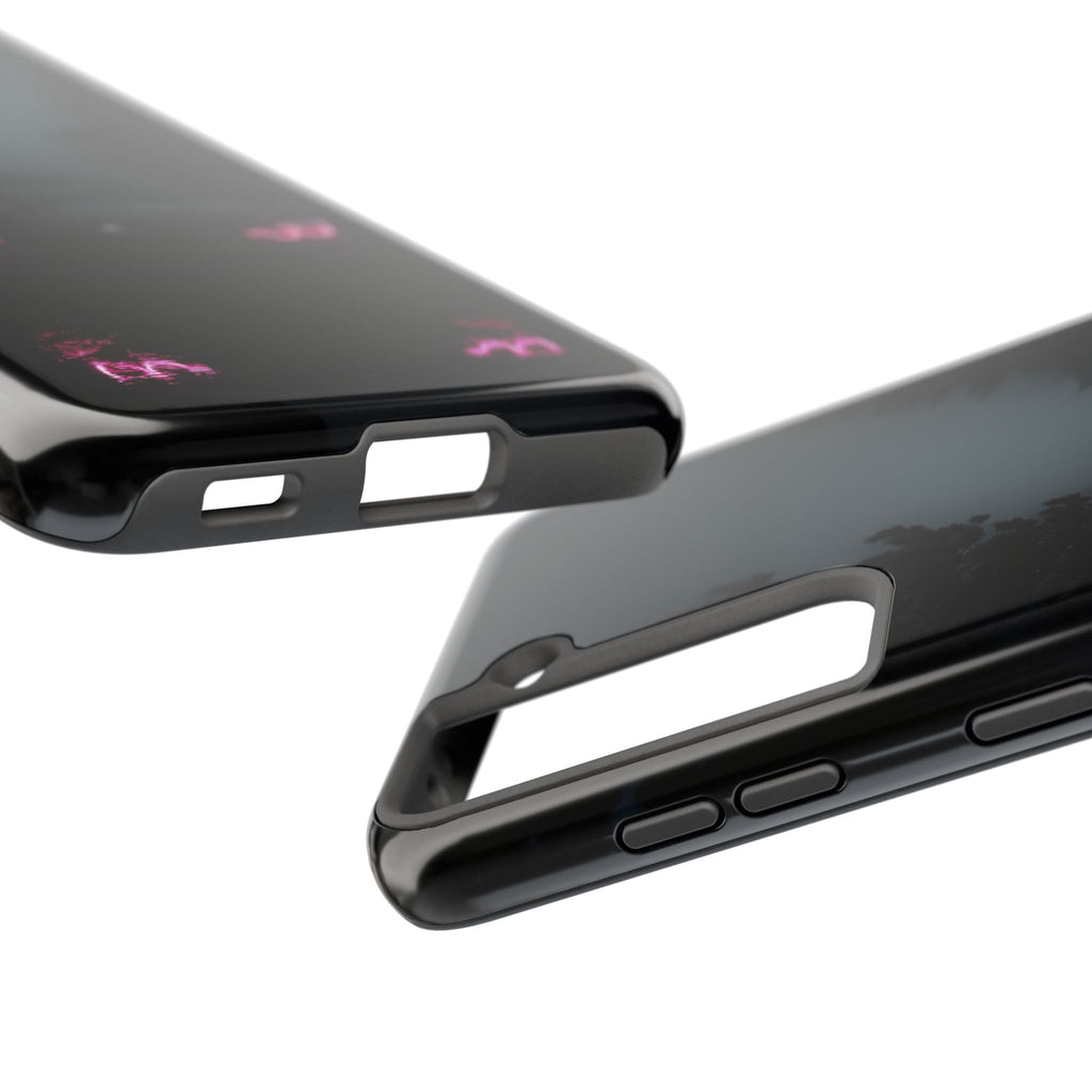 Tough Phone Case with Neon Car Design, Durable Smartphone Cover, Gift for Car Enthusiasts, Unique Accessory for Him, Perfect for Birthdays
