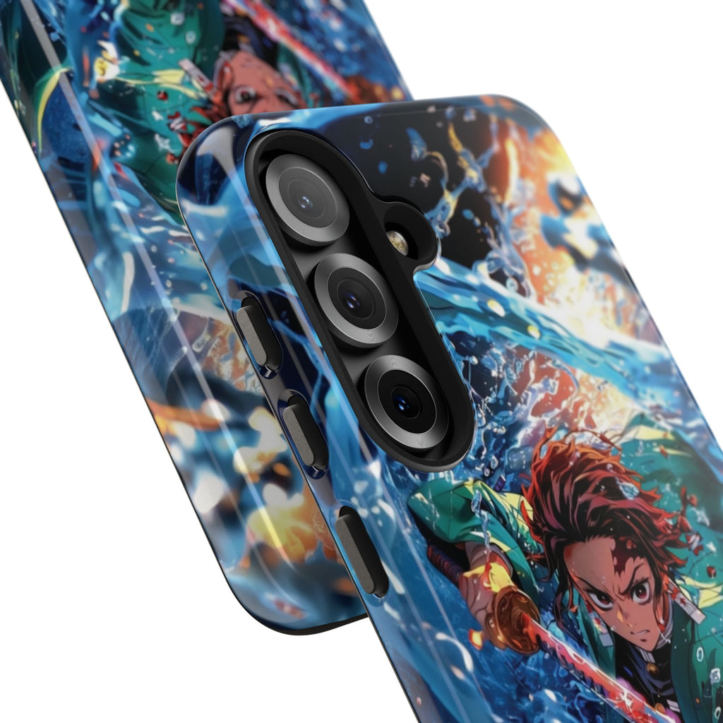 Demon Slayer Tough Phone Case - Samurai Combat Design