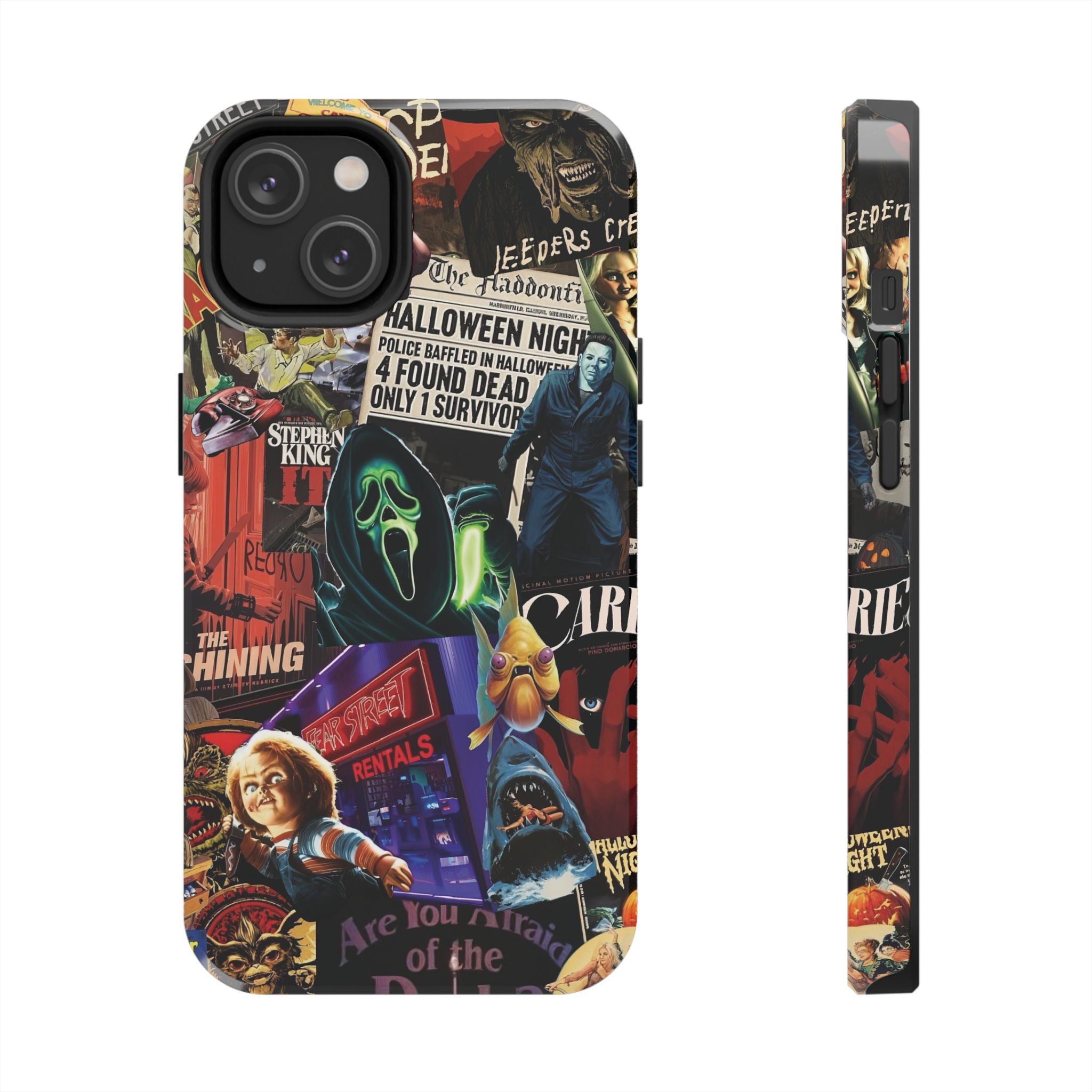 Spooky Horror Movie Phone Case | Tough Phone Cases for Horror Lovers, Halloween Gifts, Unique Accessories, Movie Night Essentials, [...]