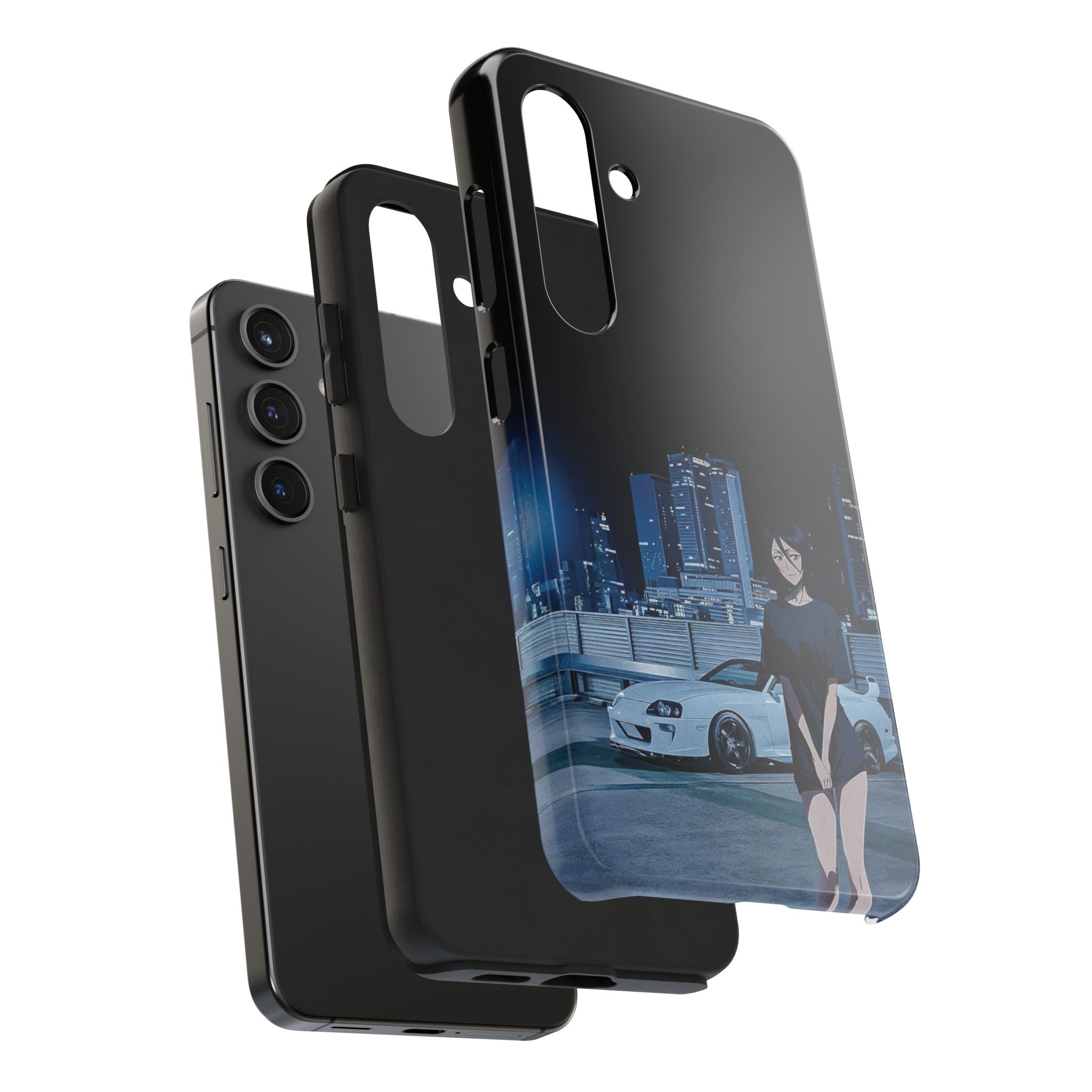 Anime-Inspired Tough Phone Case for Car Enthusiasts