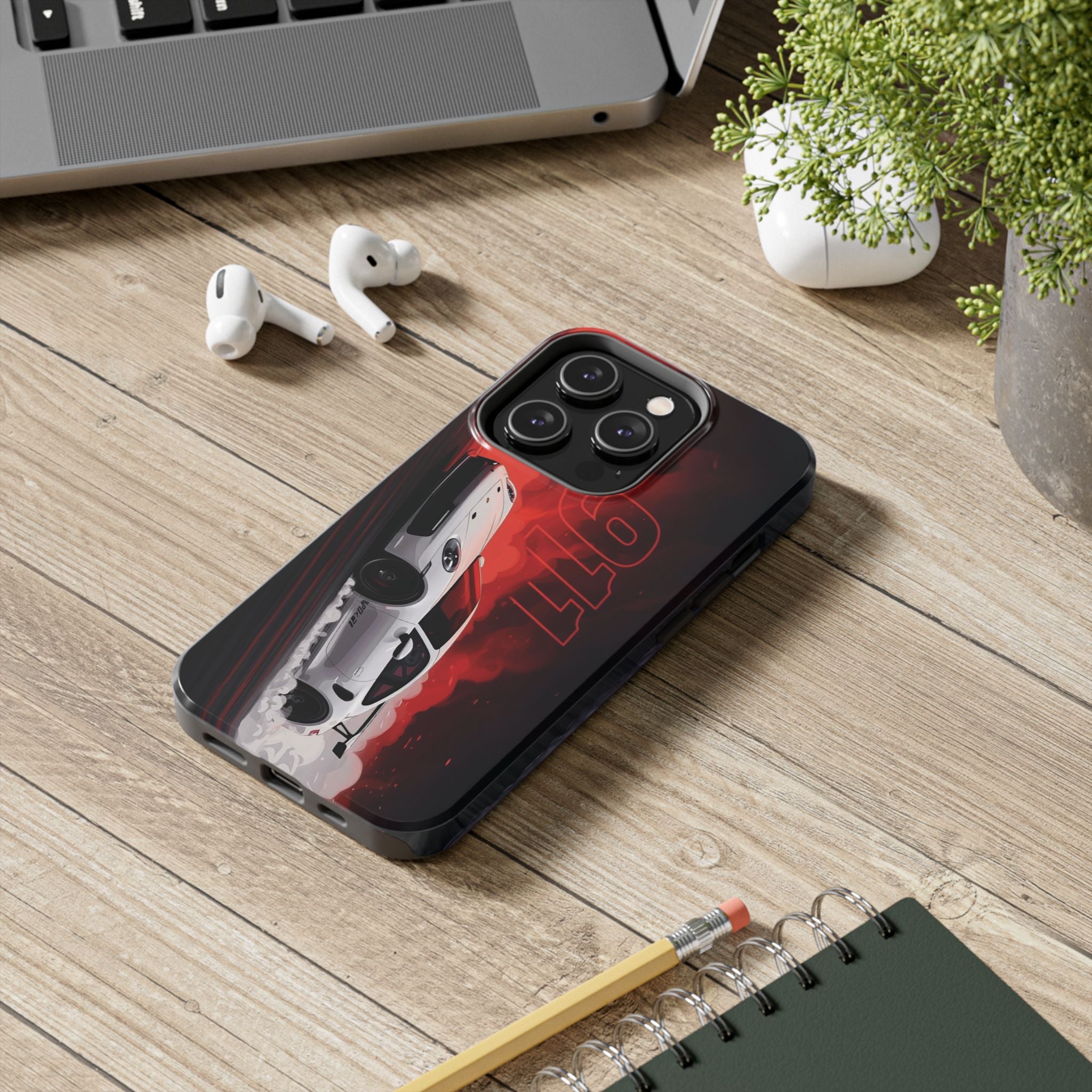 Racing-Inspired Porsche Tough Phone Case with 911 Design
