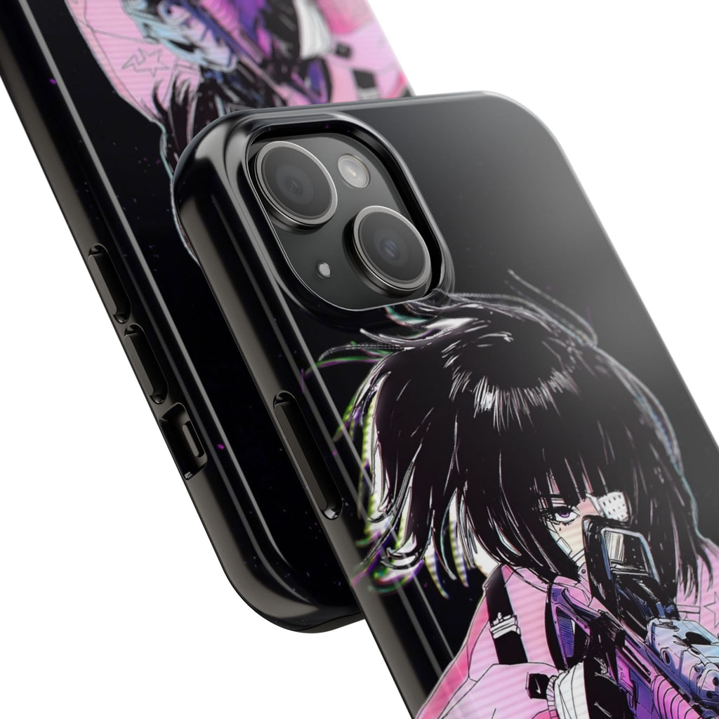 Anime-Style Tough Phone Cases with Edgy Designs, Perfect for Gamers, Cyberpunk Lovers, Gifts for Birthdays, Holidays, and Cosplay